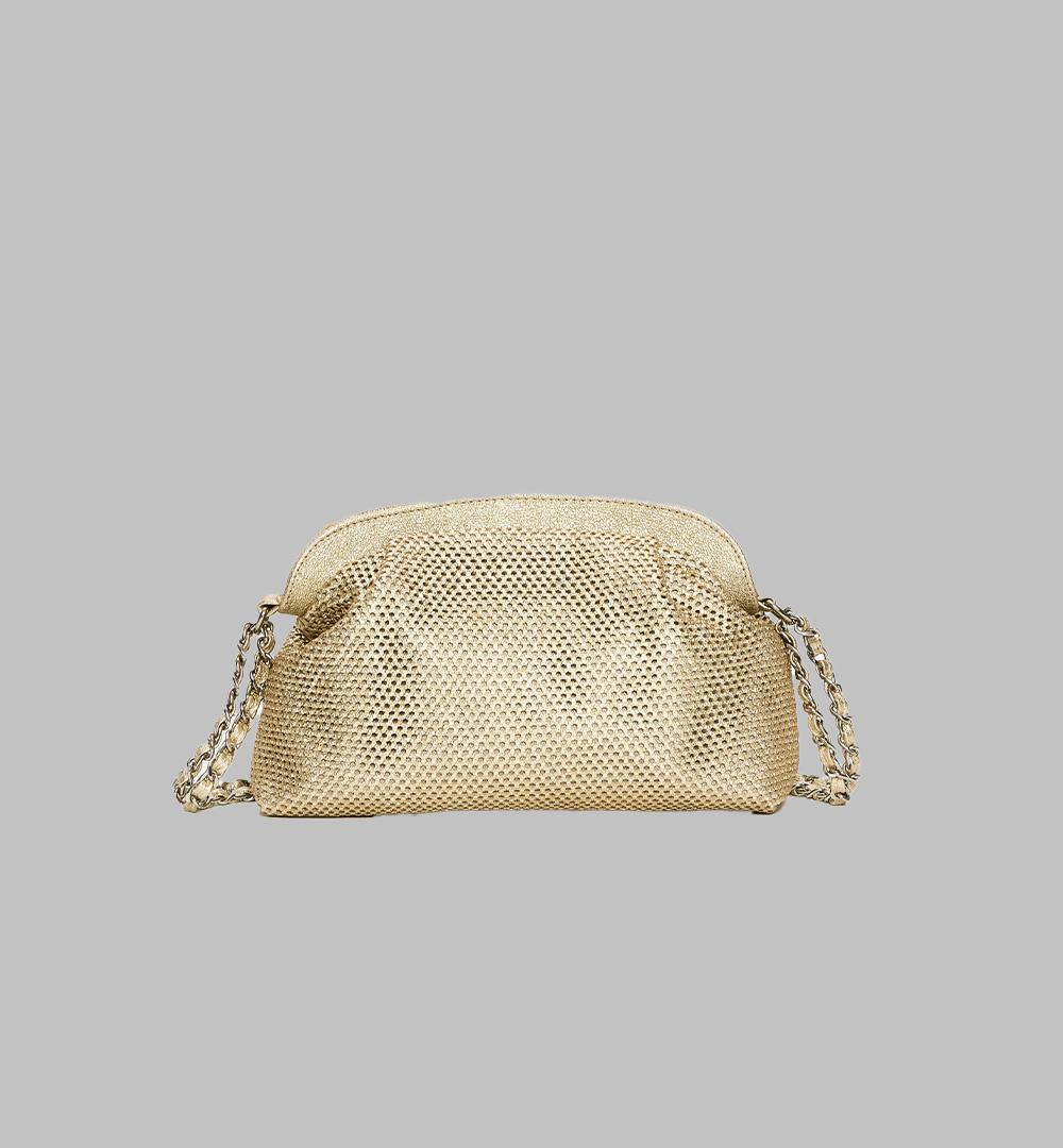 Borsa Flaga Reptile's house donna H824V31200 Oro<BR/> H824V31200 FLAG METAL REPTILE'S HOUSE 