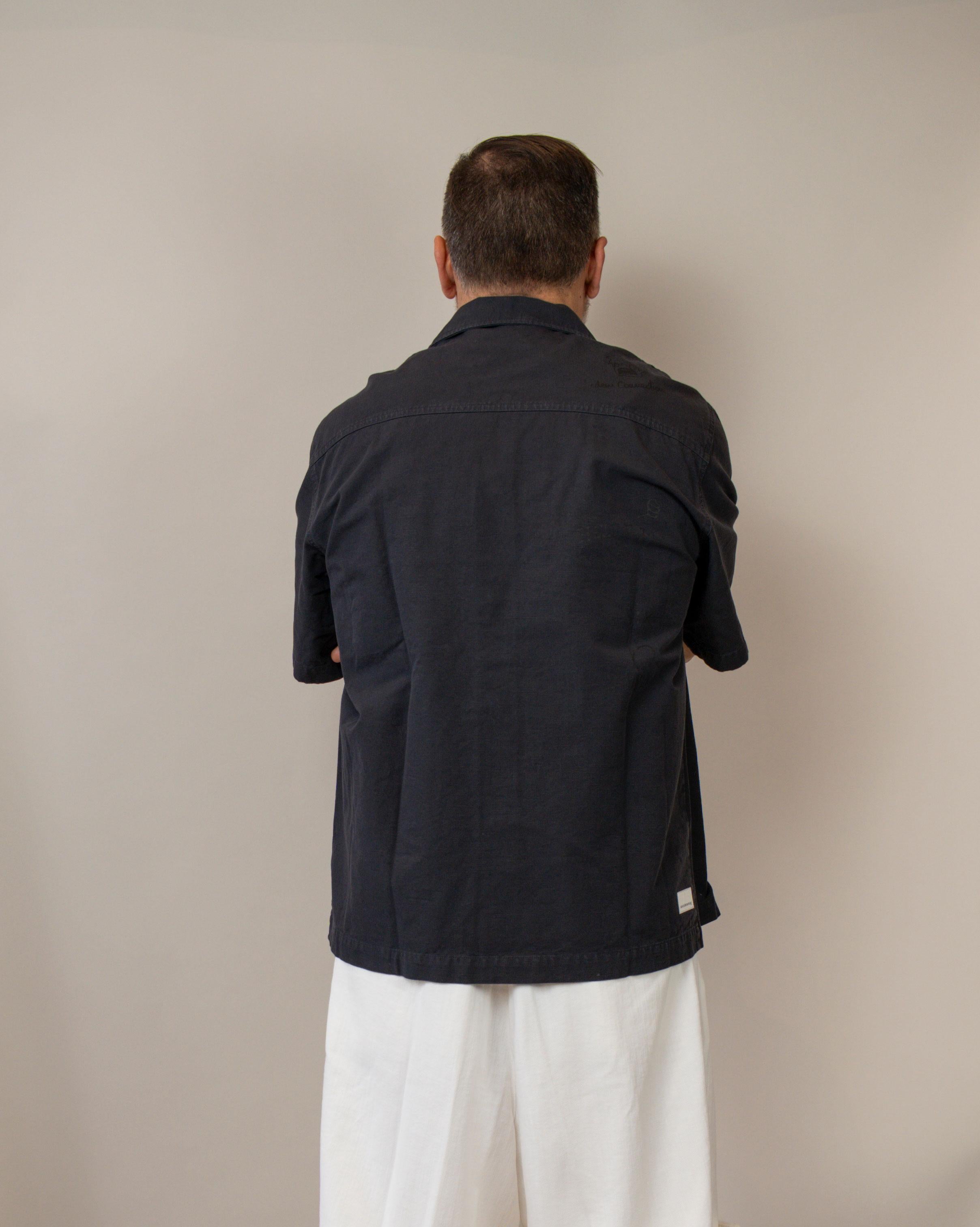 Camicia Nine in the morning uomo Max navy <BR/> MAX STAMPA NAVY NINE INTHE MORNING 