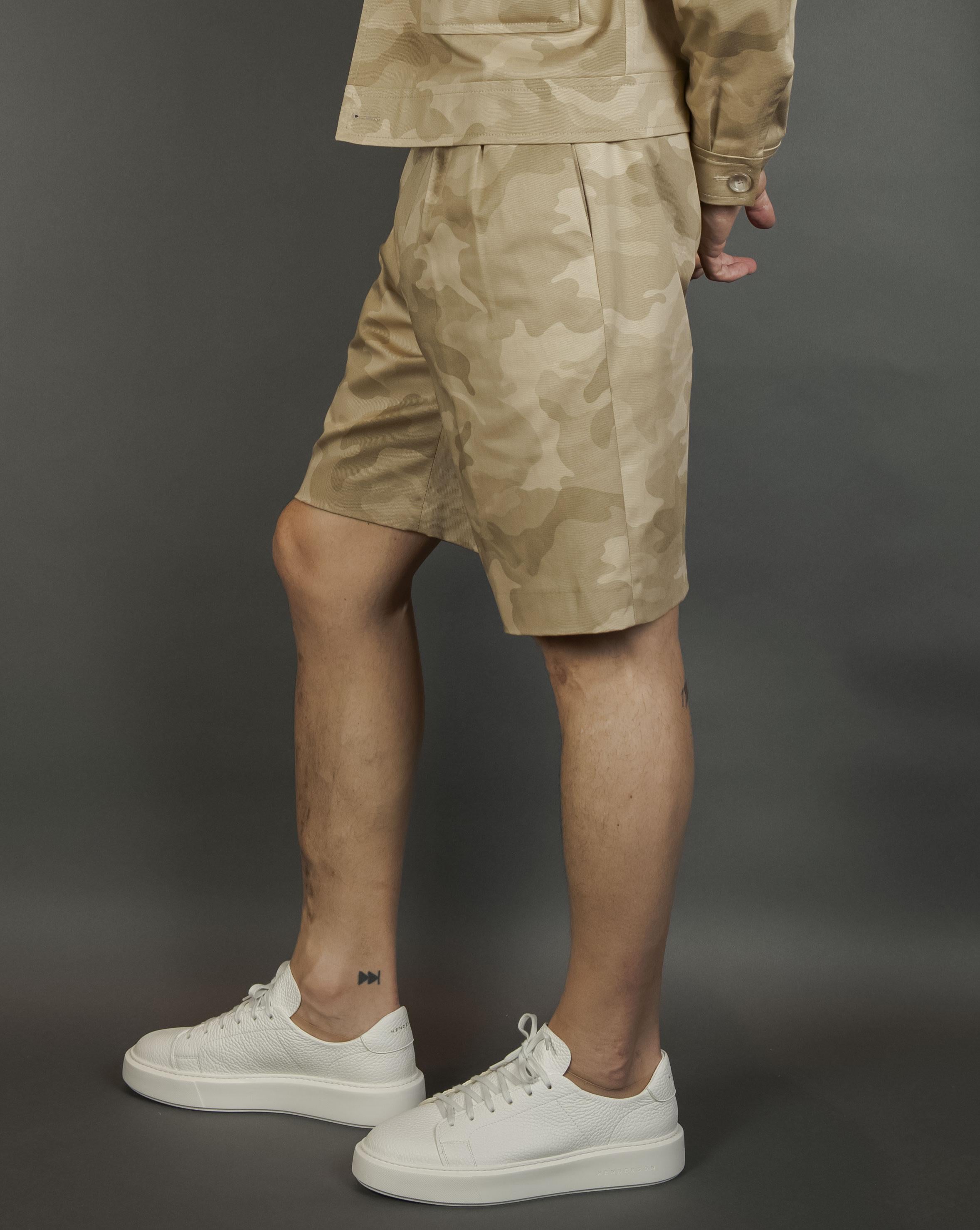 Bermuda Tagliatore uomo Cabana mimetico beige CABANA TGT 870003 25E146 A1151 MIMETICO BEIGE TAGLIATORE 