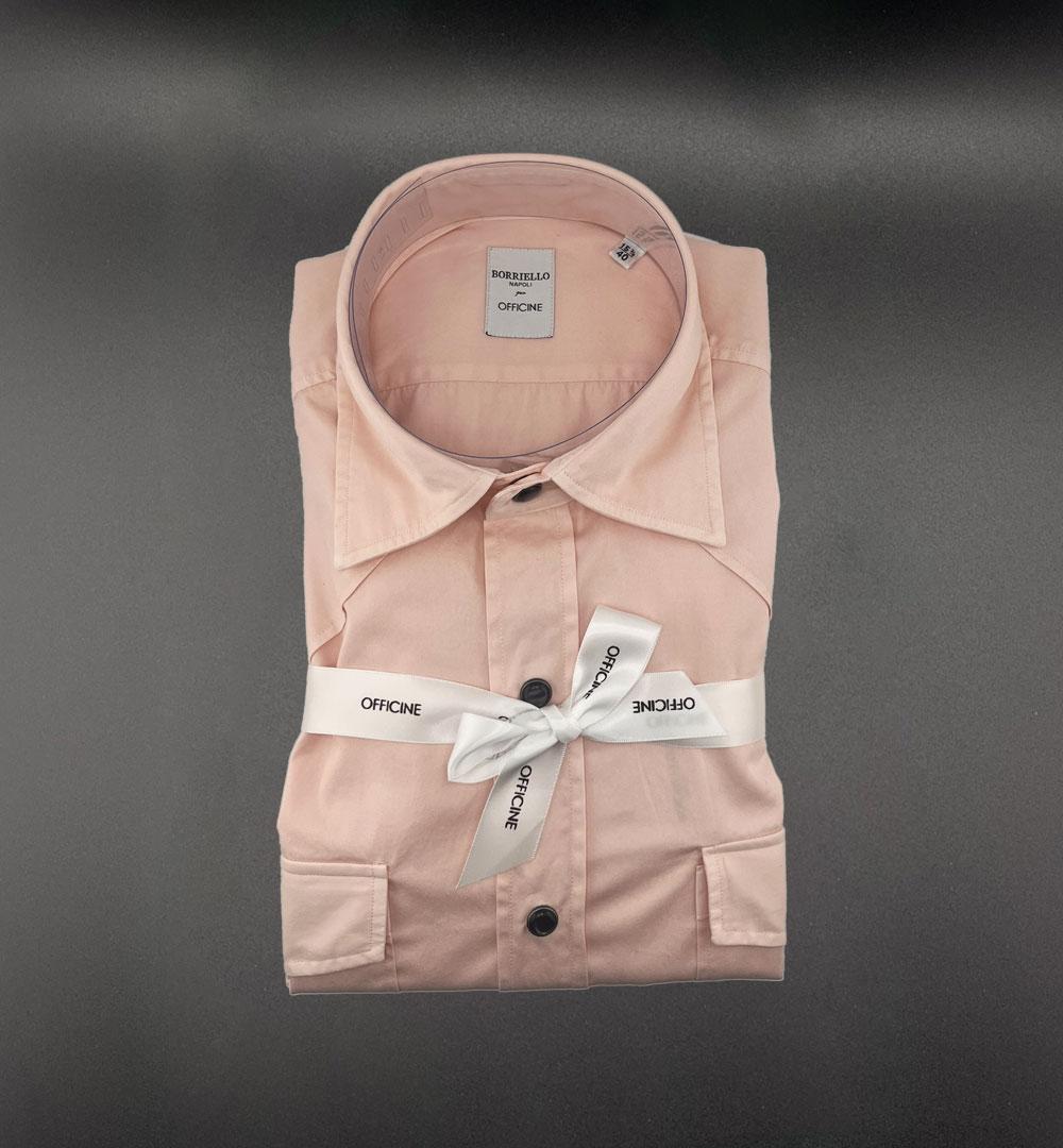 Camicia Borriello x Officine uomo 20028 rosa 20028 14 ROSA BORRIELLO 