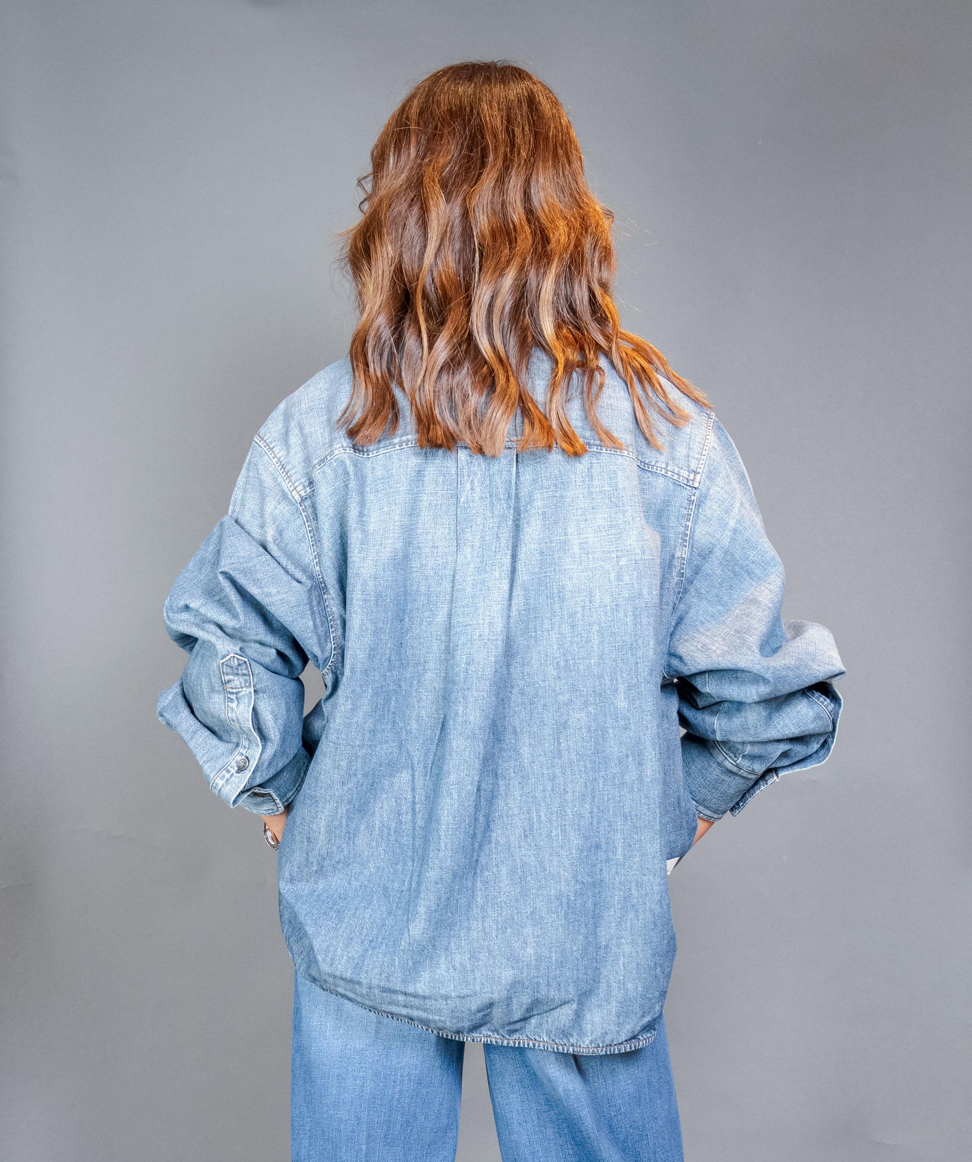 Camicia NINE INTHE MORNING donna ARIZONA Denim medio<BR/> ARIZONA SHIRT. NINE INTHE MORNING 