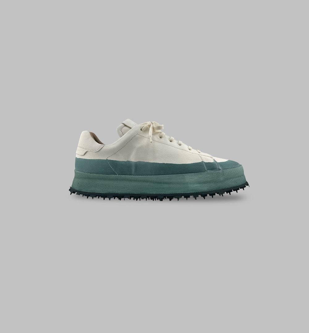 Sneakers uomo Shoto 2463 bianche ortica bicolore pelle<BR/> 2463 BICOLOR ORTICA SHOTO 