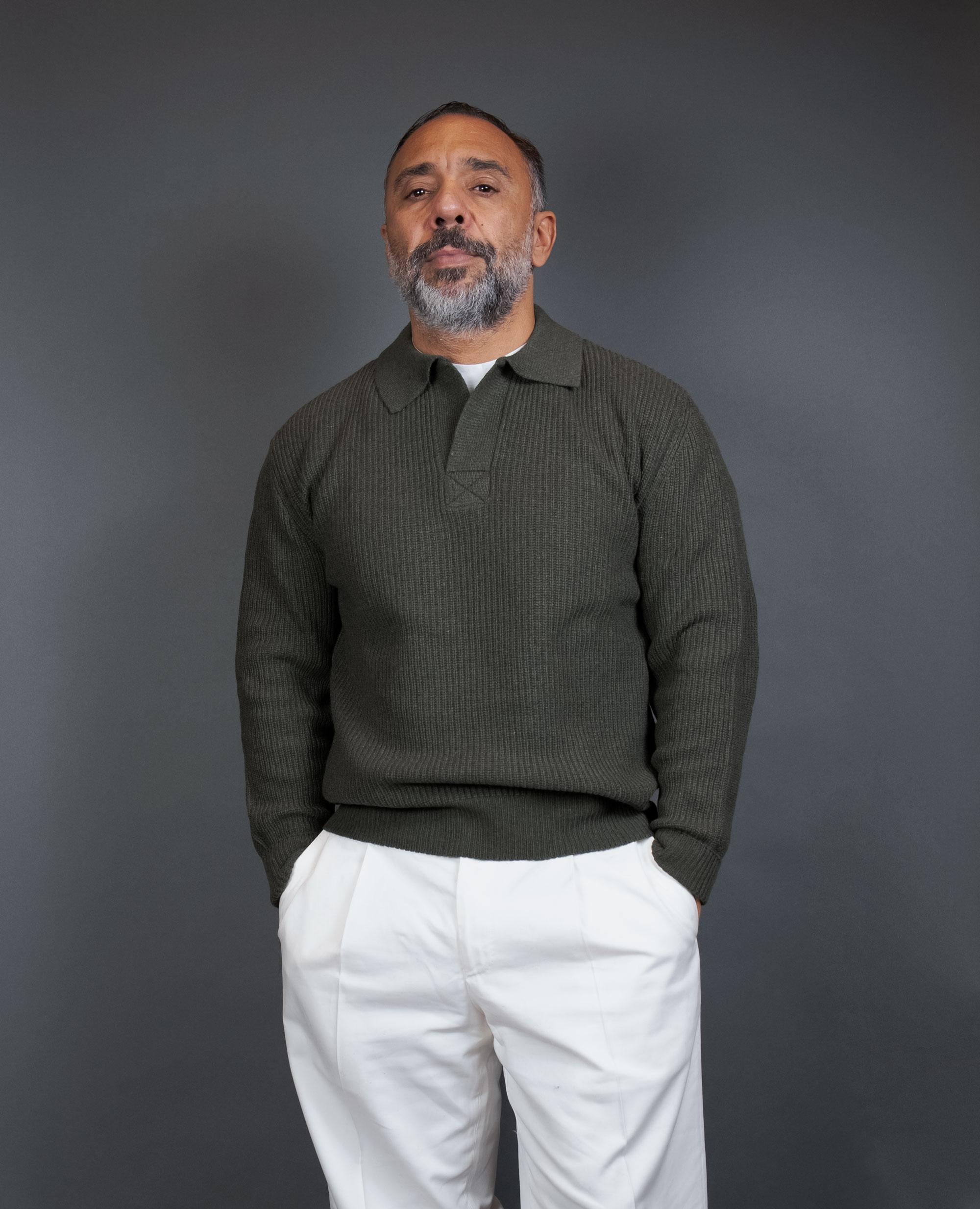 Polo DANIELE FIESOLI uomo 3391 Militare 3391 041 MILITARE DANIELE FIESOLI 