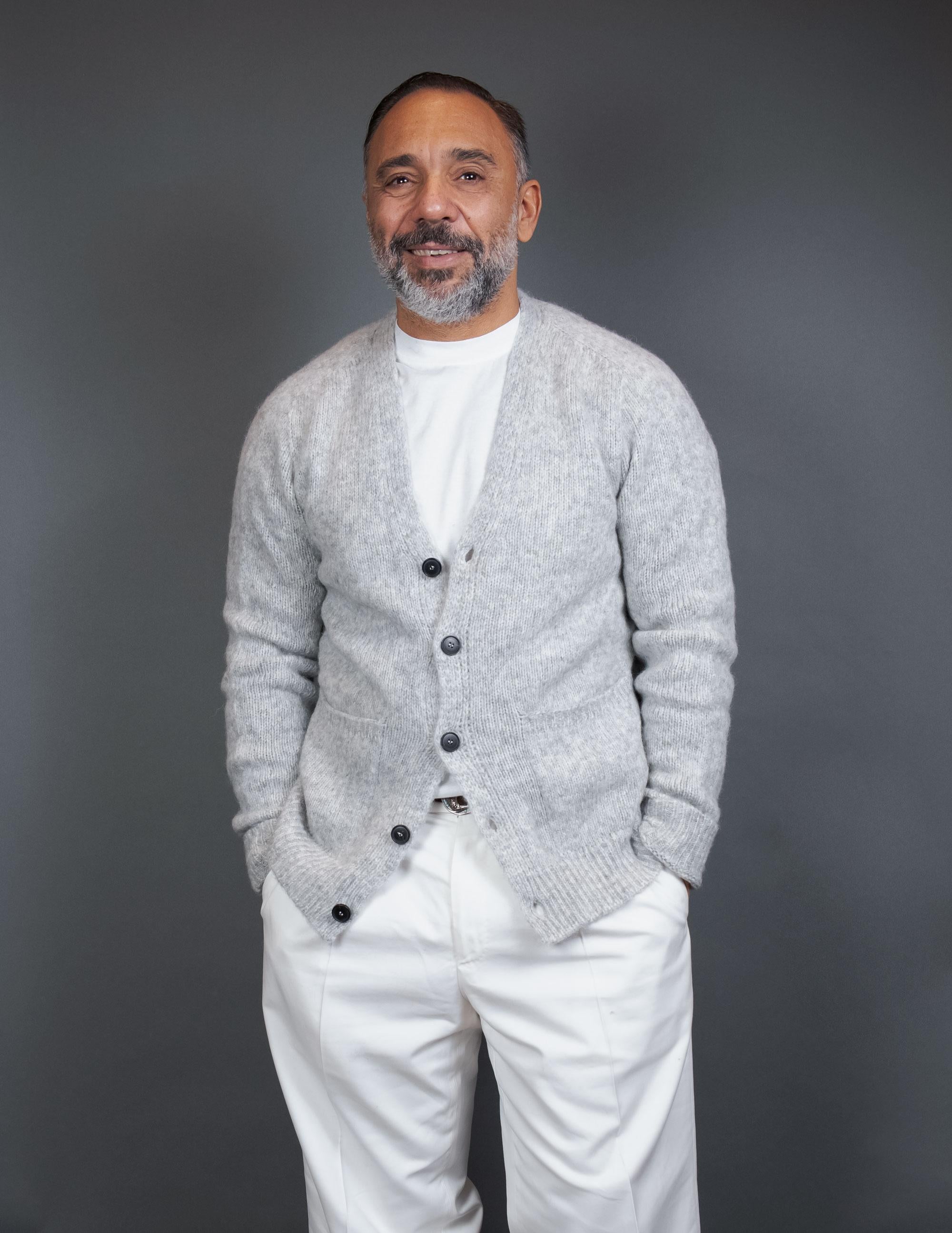 Cardigan OFFICINE uomo 302 09 Grigio 302 09 506 FOGGY OFFICINE 