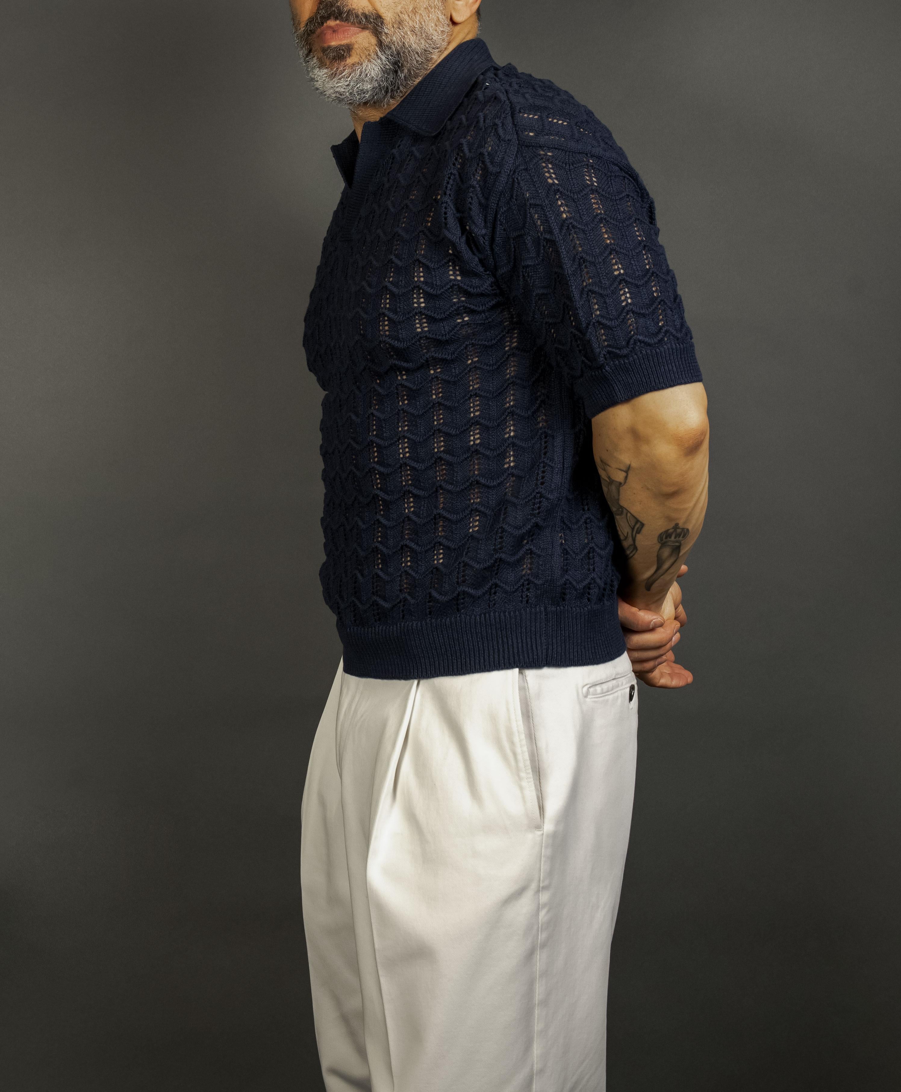Polo Daniele Fiesoli uomo 2025 blu 2025 23 BLU DANIELE FIESOLI 