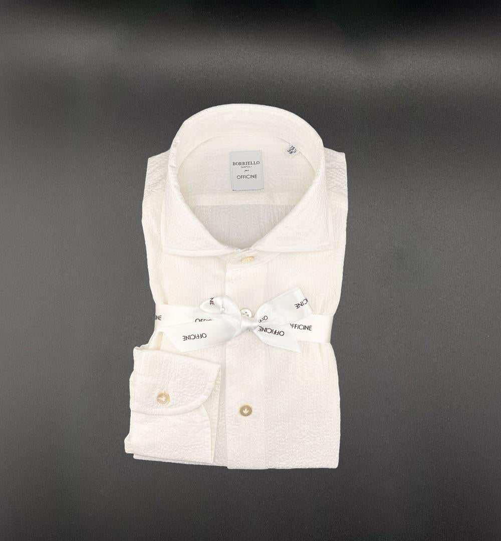 Camicia Borriello x Officine uomo 20037 bianca jersey 20037 1 BIANCA BORRIELLO 