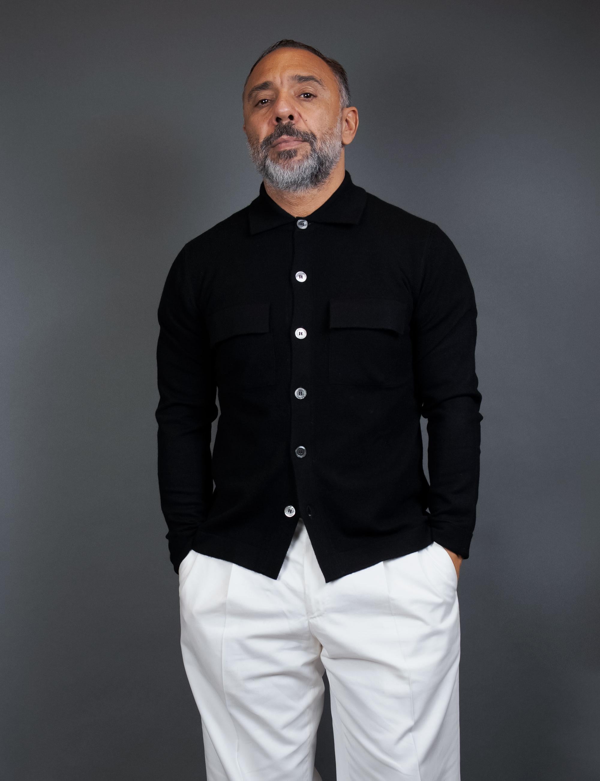 Cardigan Della Ciana uomo 18079 Nero 18079 NERO Della Ciana 