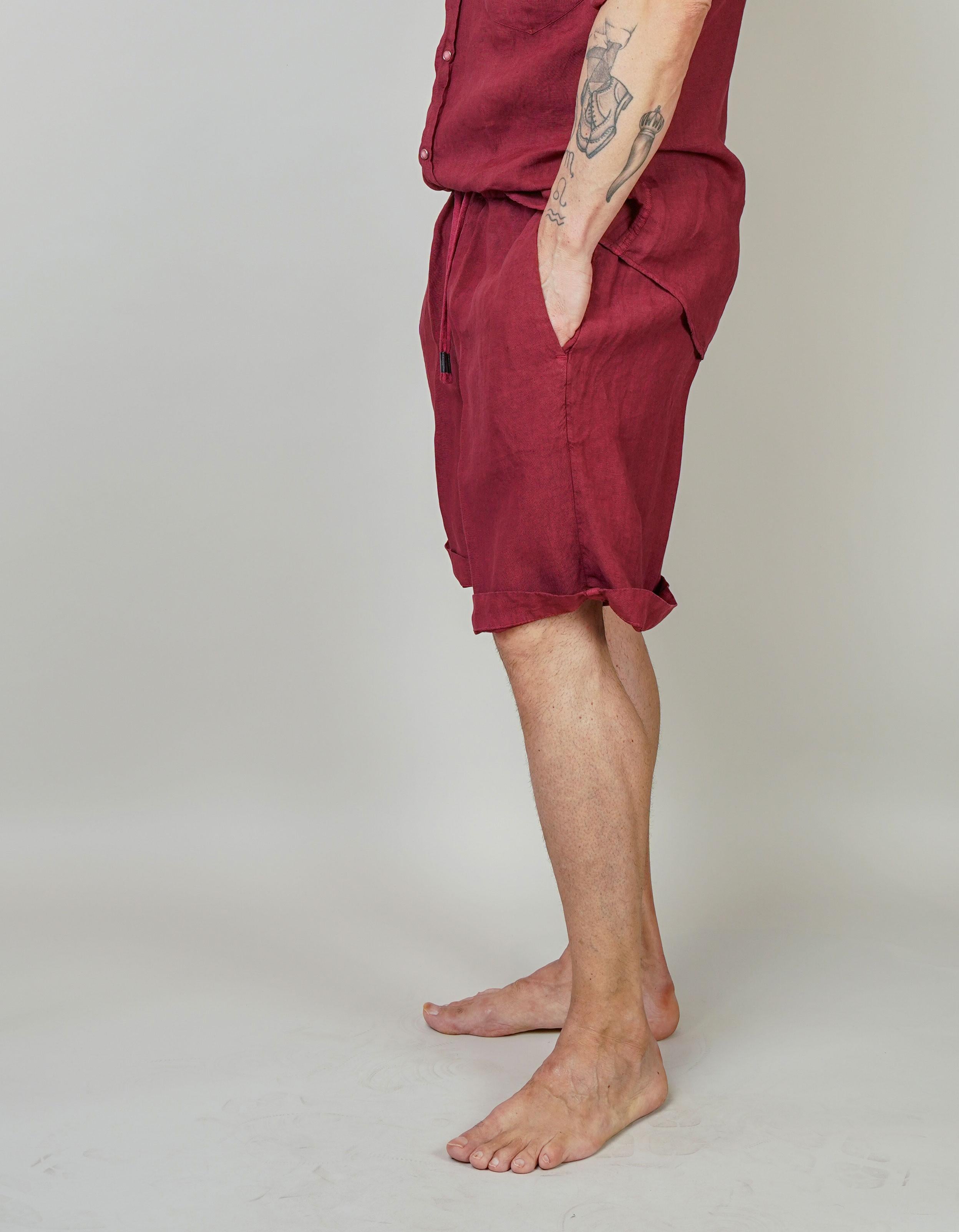Bermuda Inlinum uomo Pajama rosso PAJAMA CORTO CIL20 ROSSO INLINUM 