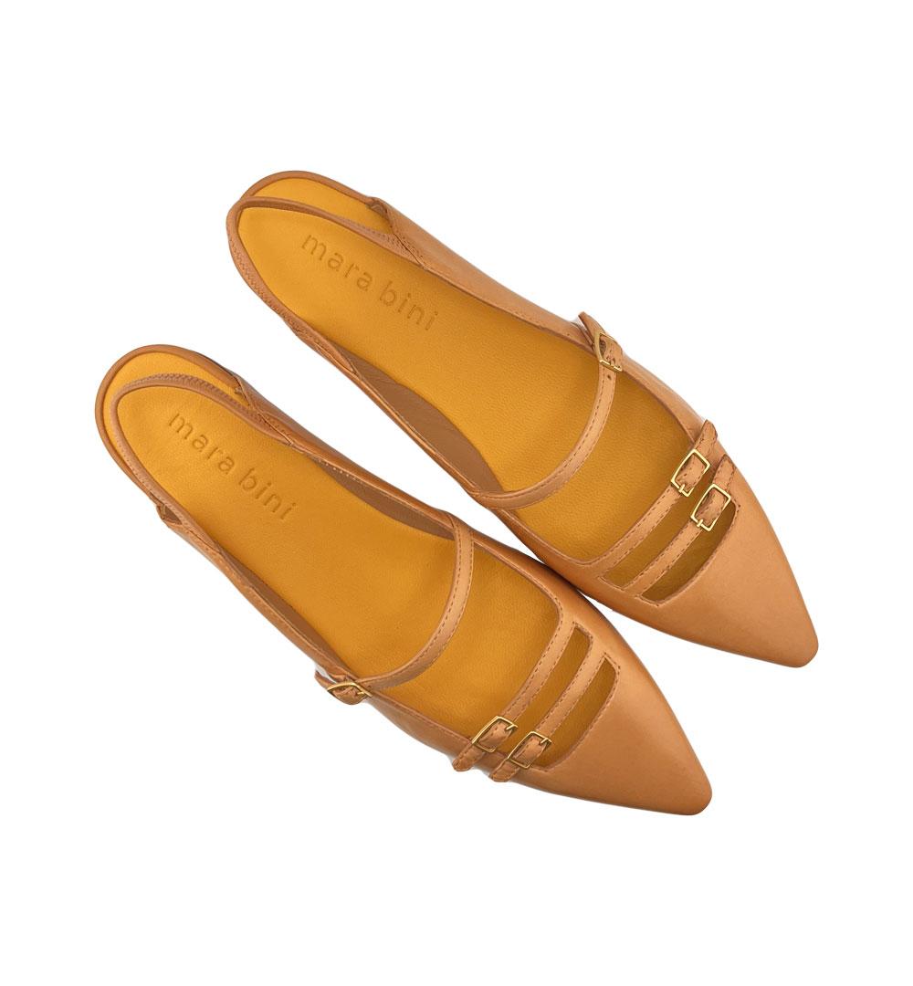 Ballerine Mara Bini donna U314 zafferano U314 FIBBIE.Z MARA BINI 