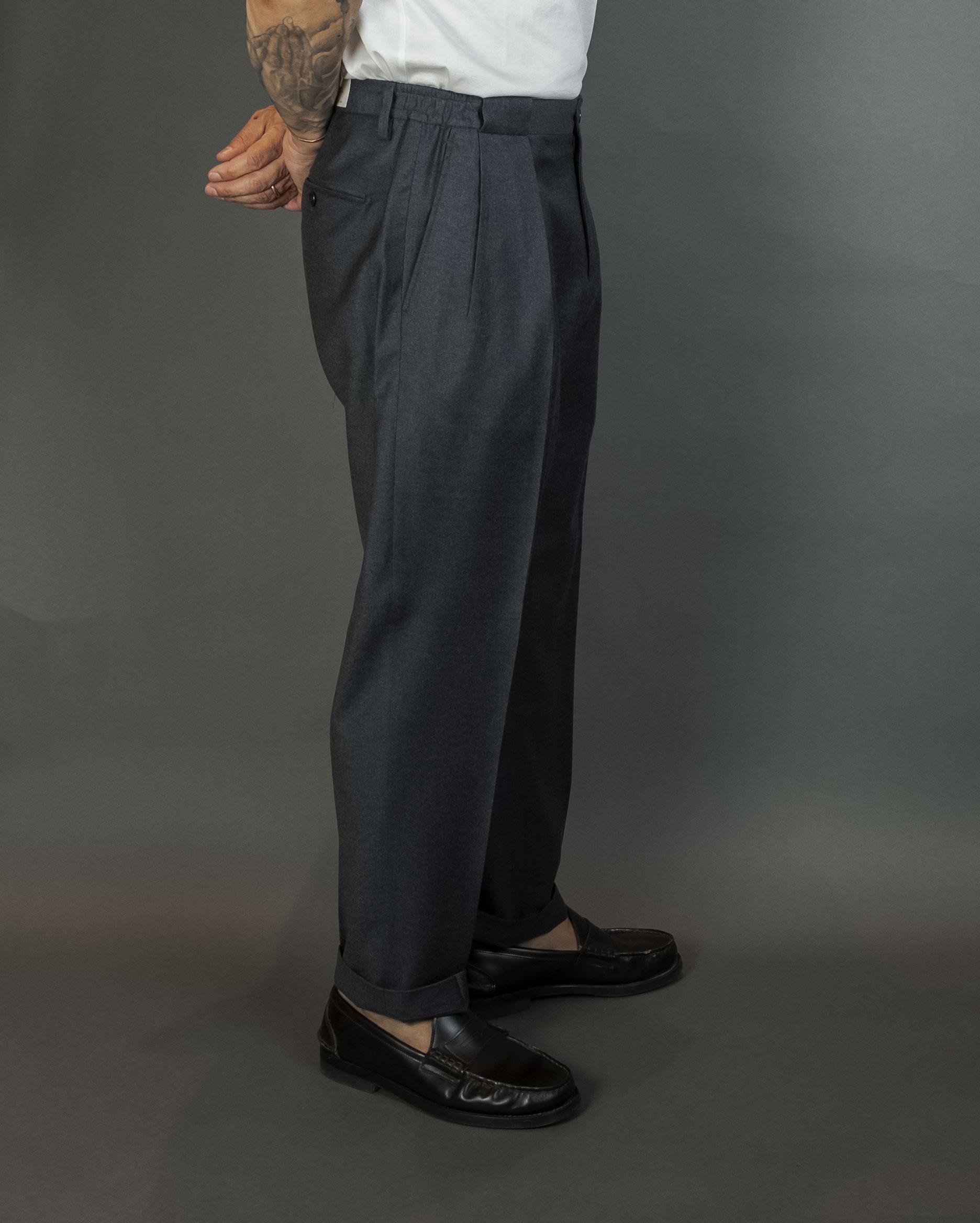Pantalone Briglia uomo Portobellos grigio scuro PORTOBELLOS 400120 080 GRIGIO BRIGLIA 