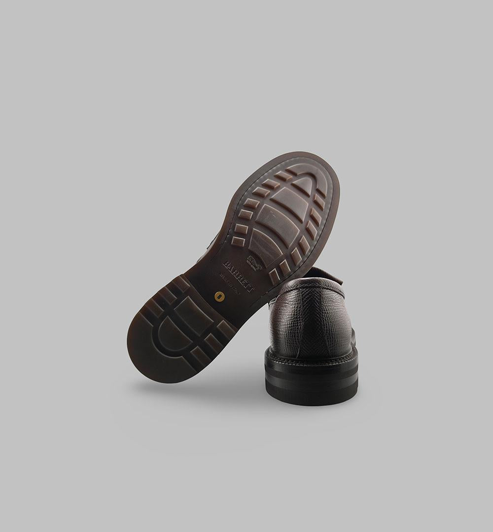 Mocassino Barrett uomo 222U063.28 testa di moro 222U063.28 FRANGIA F.G 216 BARRETT 