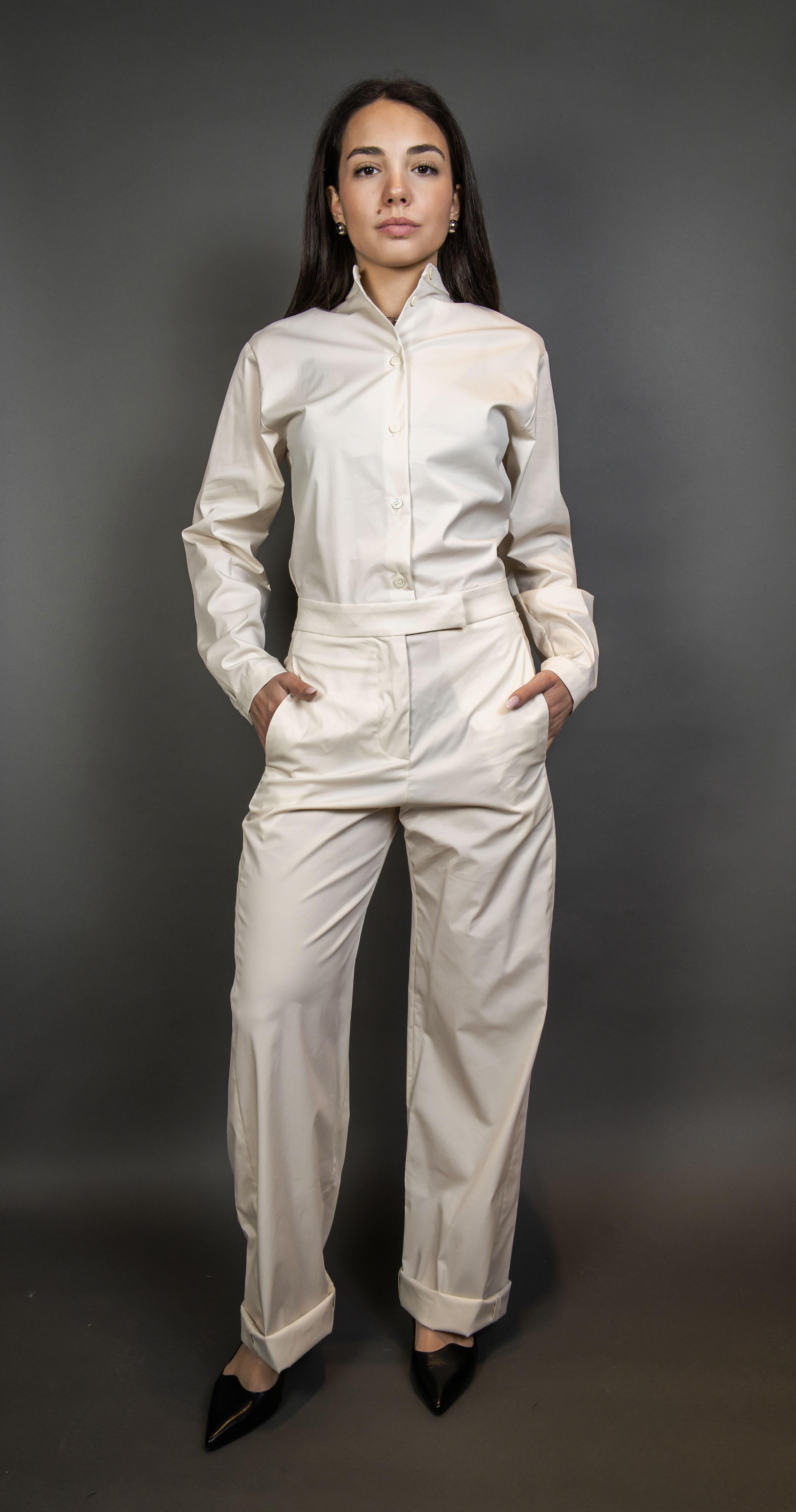 Tuta PT Torino donna 7SGS020STD panna<BR/> 7SGS020STD VD05 0010 PANNA PT 