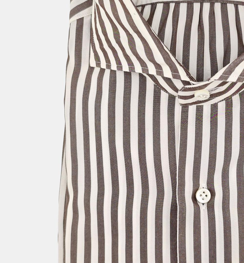 Camicia Giannetto Portofino uomo 61235 testa di moro CAMICIA 61235 6140 727 03 03 SANFORT X OFFICINE 