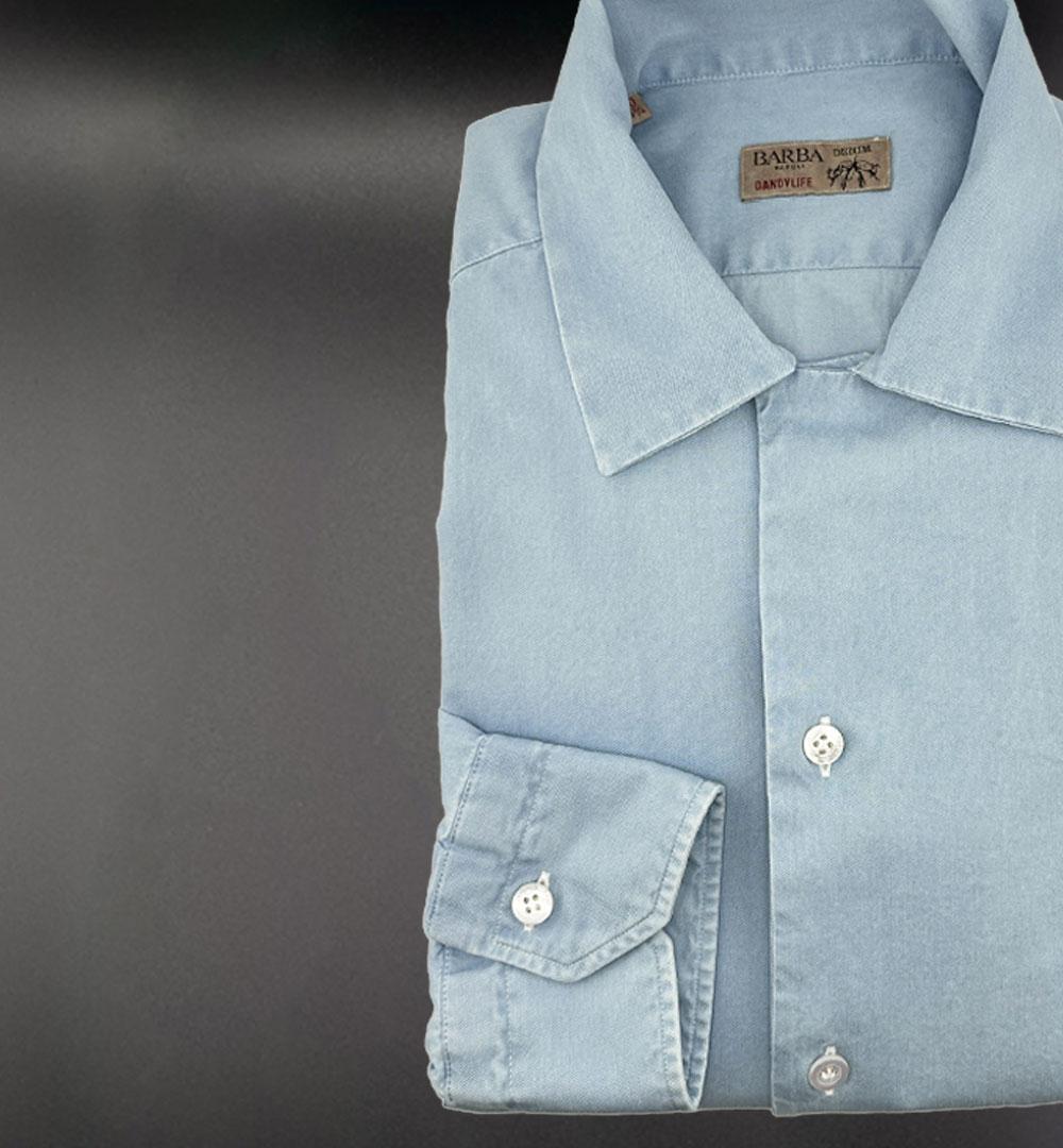 Camicia Barba uomo PBU92P02PZ0998 denim PBU92P02PZ0998 0003 DENIM BARBA 