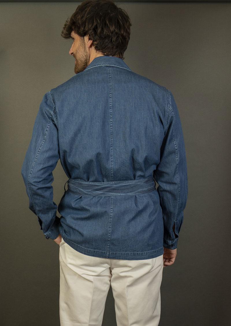 Giacca Giangi uomo Sahariana denim scuro SAHARIANA 9704 1 DENIM SCURO GIANGI 