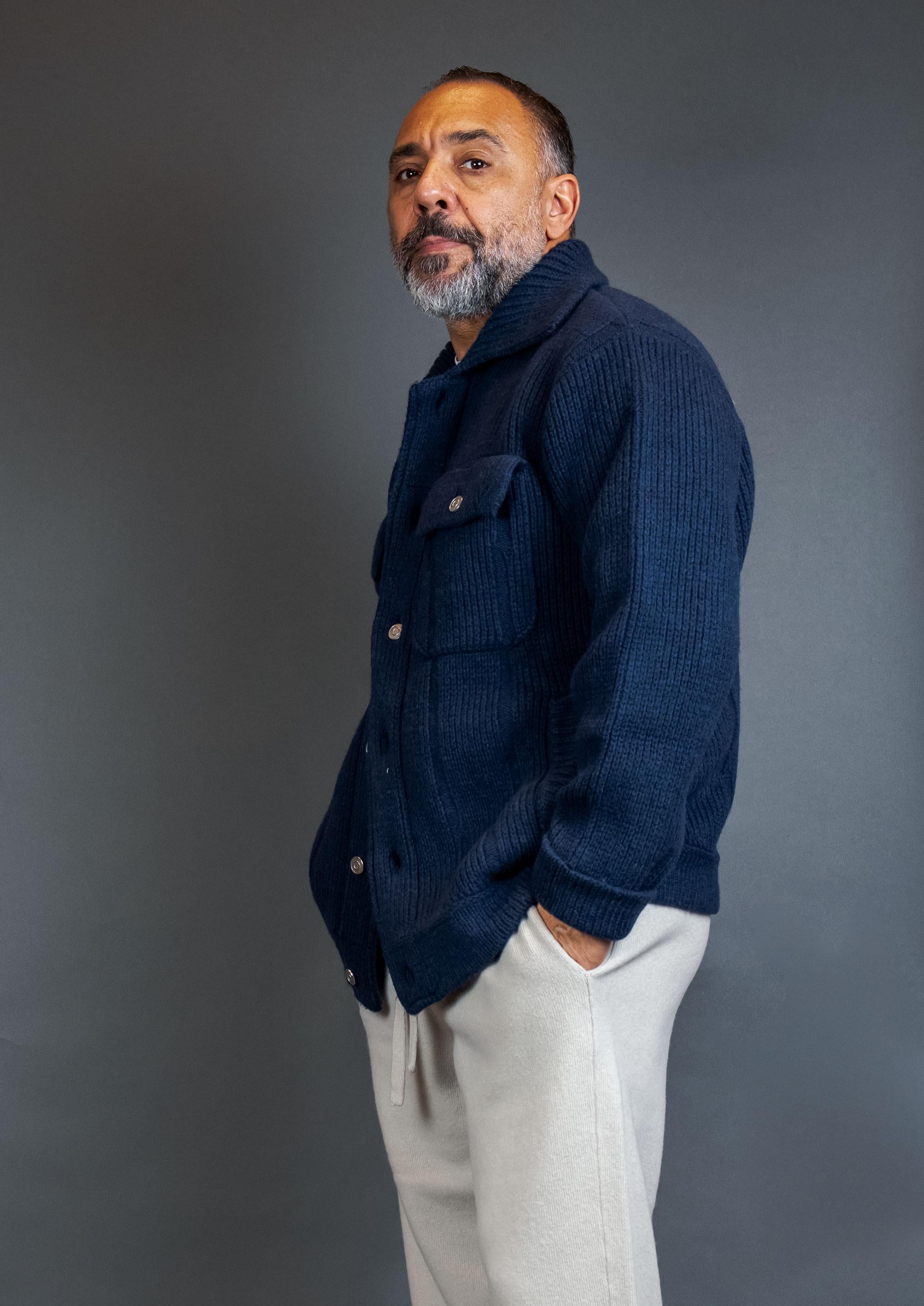 Giubbino ROBERTO COLLINA uomo 47005 Blu 47005 4710 ROBERTO COLLINA 