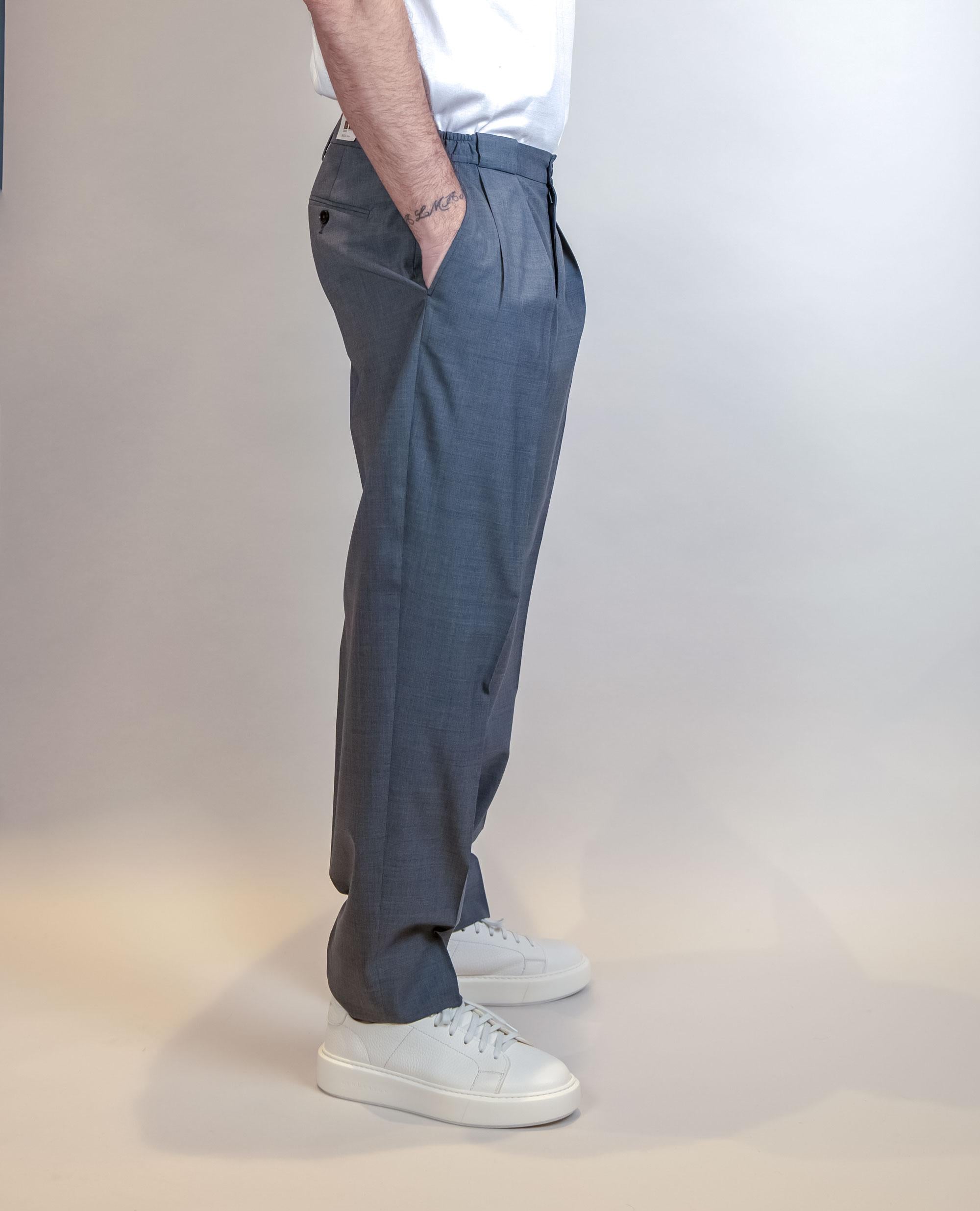 Pantalone BRIGLIA uomo PORTOBELLOS Grigio PORTOBELLOS 300082 080 BRIGLIA 