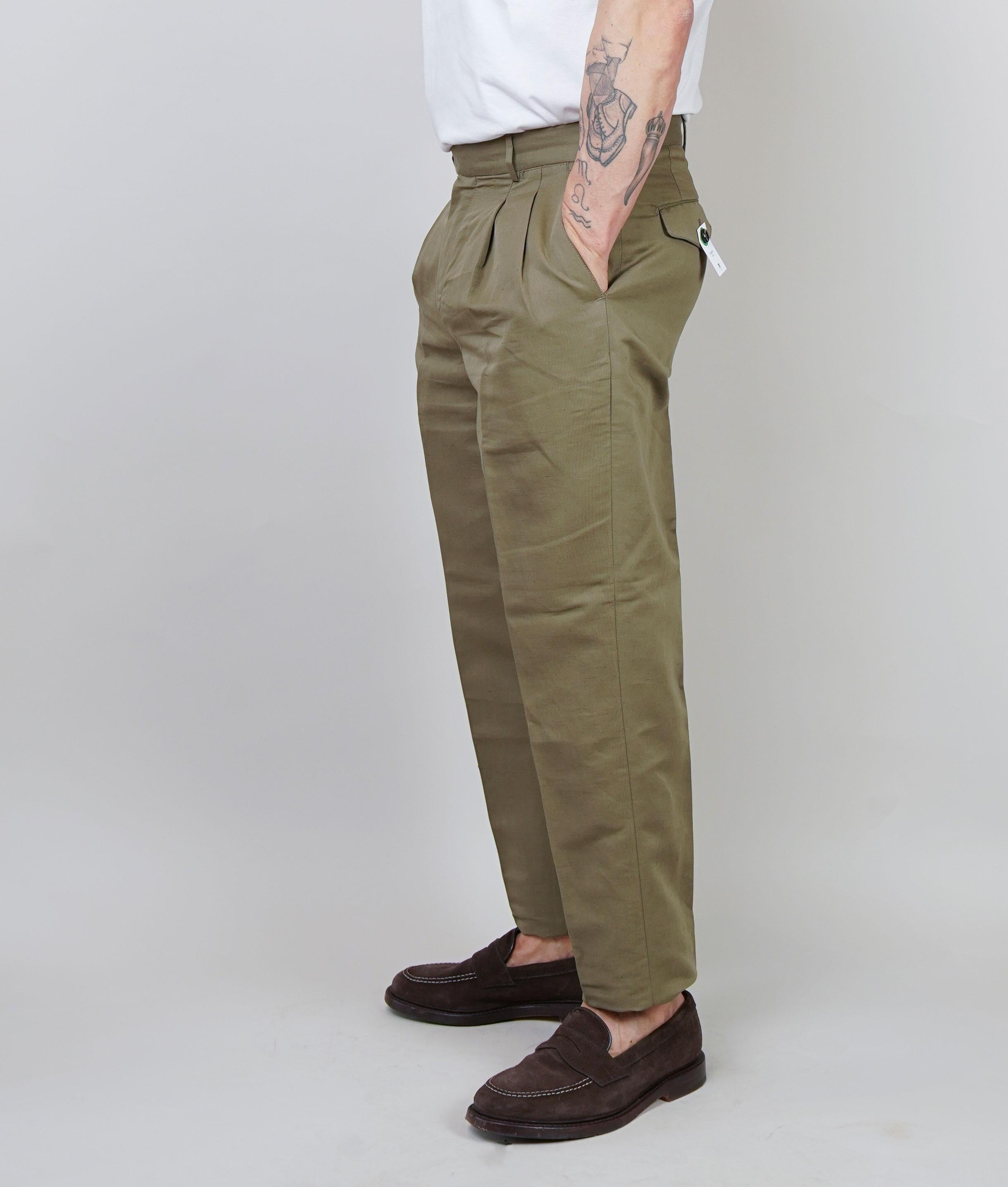 Pantalone PT Torino uomo Carrot verde CARROT FIT PU38 0445 PT TORINO 