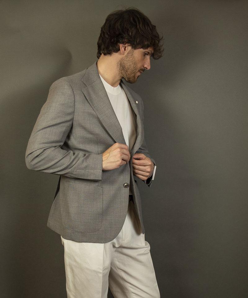 monoGiacca Luigi Bianchi uomo 2689 grigia<BR/> 2689 52107 1 GRIGIO LUIGI BIANCHI MANTOVA 