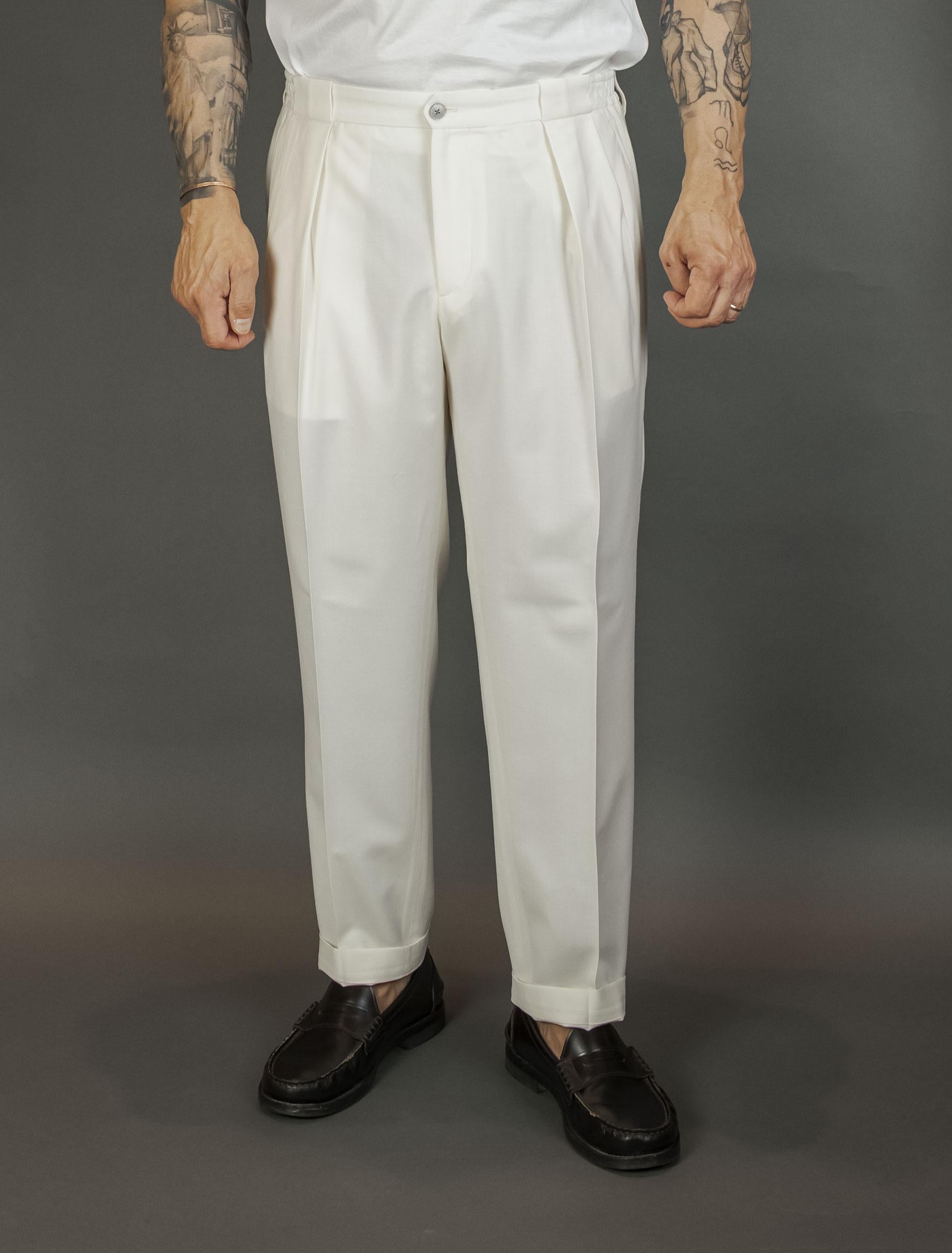 Pantalone Briglia uomo Portobellos naturale PORTOBELLOS 400120 0120 NATURALE BRIGLIA 