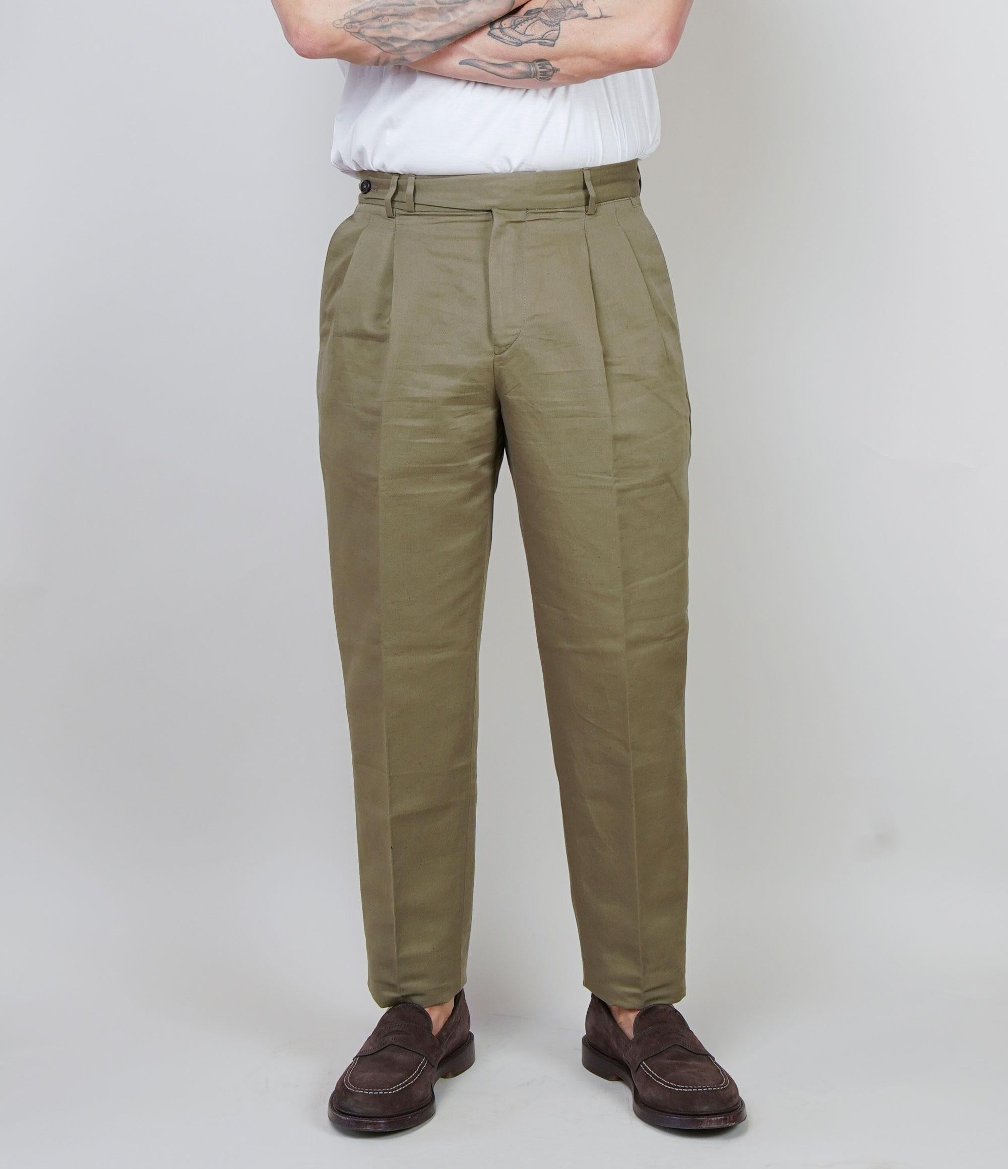 Pantalone PT Torino uomo Carrot verde CARROT FIT PU38 0445 PT TORINO 