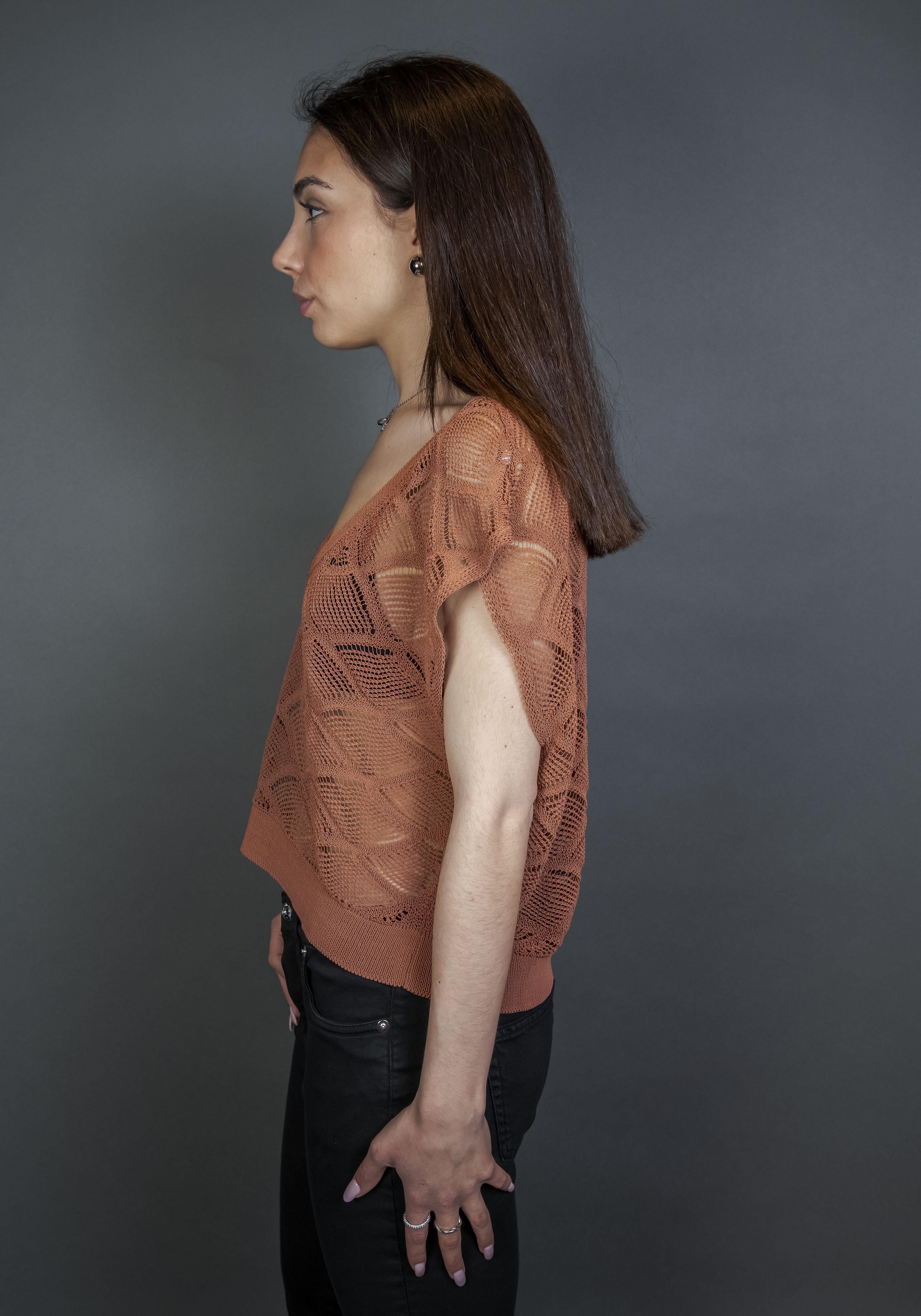 Gilet Daniele Fiesoli Donna 7176 33 tabacco 7176 33 GILET S.V. DANIELE FIESOLI 