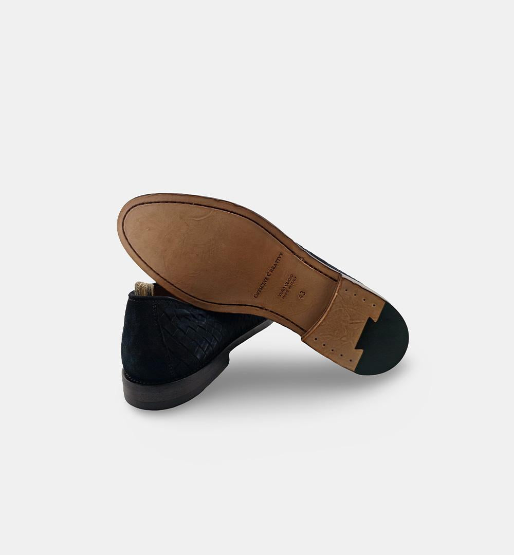 Mocassini OFFICINE CREATIVE uomo OPERA004 Blu OPERA/004 NAVI INTRECCIO OFFICINE CREATIVE 