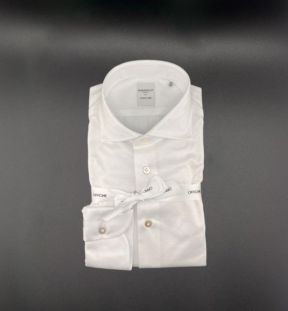 Camicia Borriello x Officine uomo 20058 jersey bianca 20058 1 BIANCA BORRIELLO 