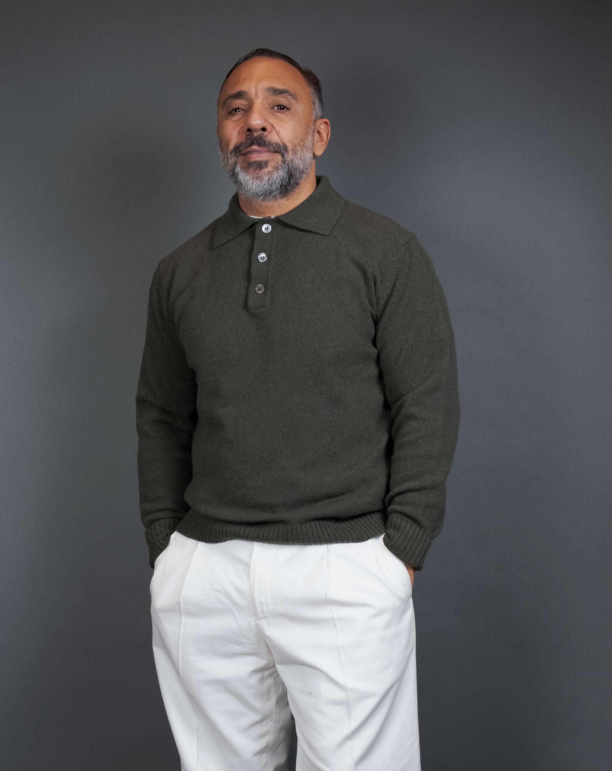 Maglione DANIELE FIESOLI uomo 3373 Verde 3373 041 MILITARE DANIELE FIESOLI 