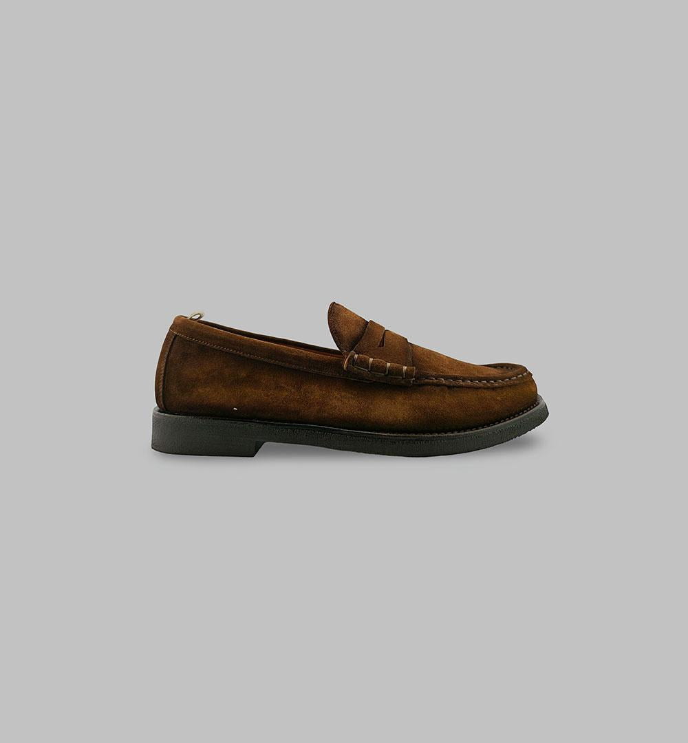Mocassini OFFICINE CREATIVE uomo BALFRON Tabacco BALFRON CREP CASTAGNA OFFICINE CREATIVE 