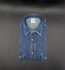 Camicia Giangi x Officine uomo Osiride pence blu