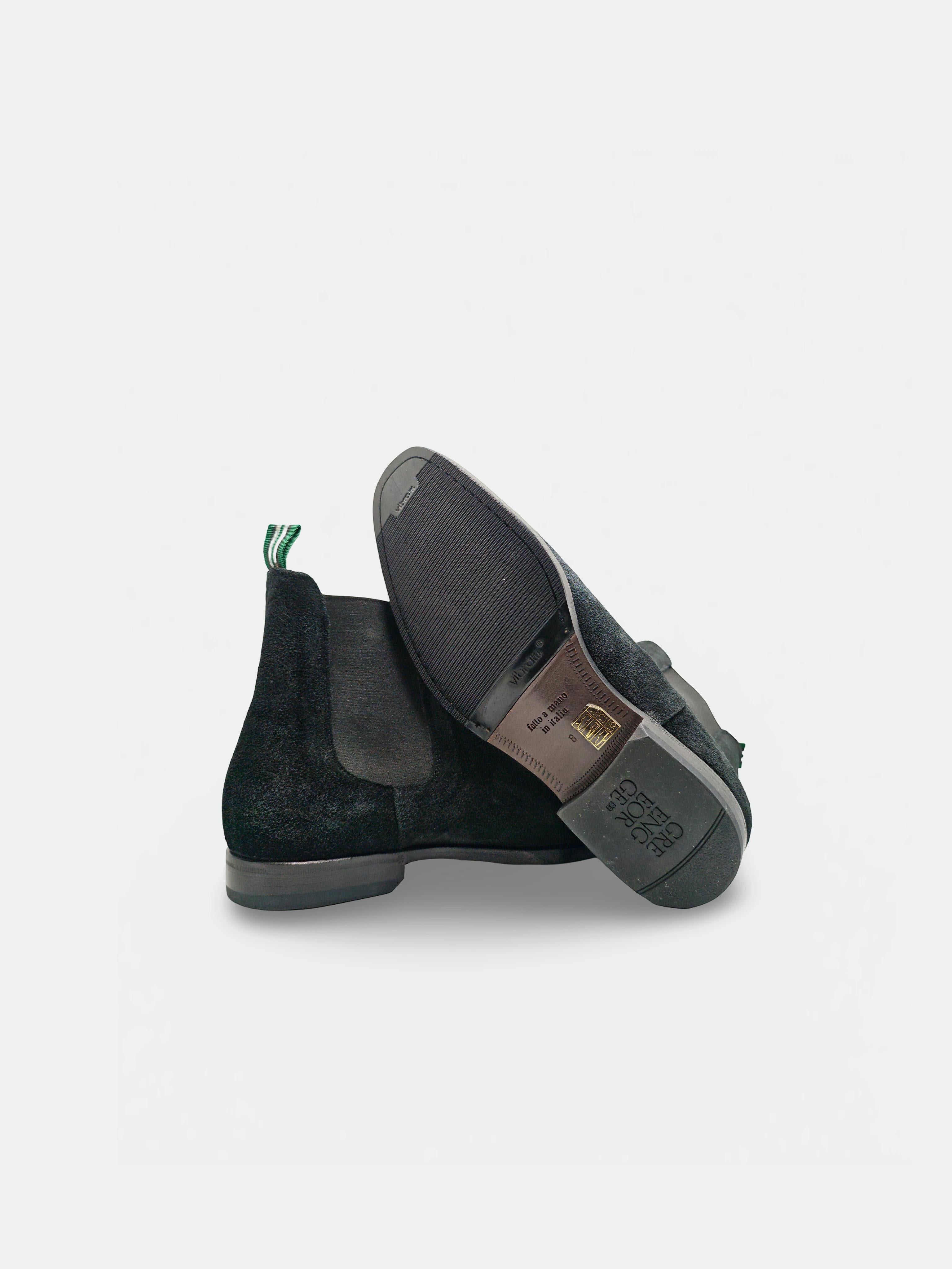 Stivaletti GREEN GEORGE uomo 7038 Nero 7038 BEATLES GREEN GEORGE 