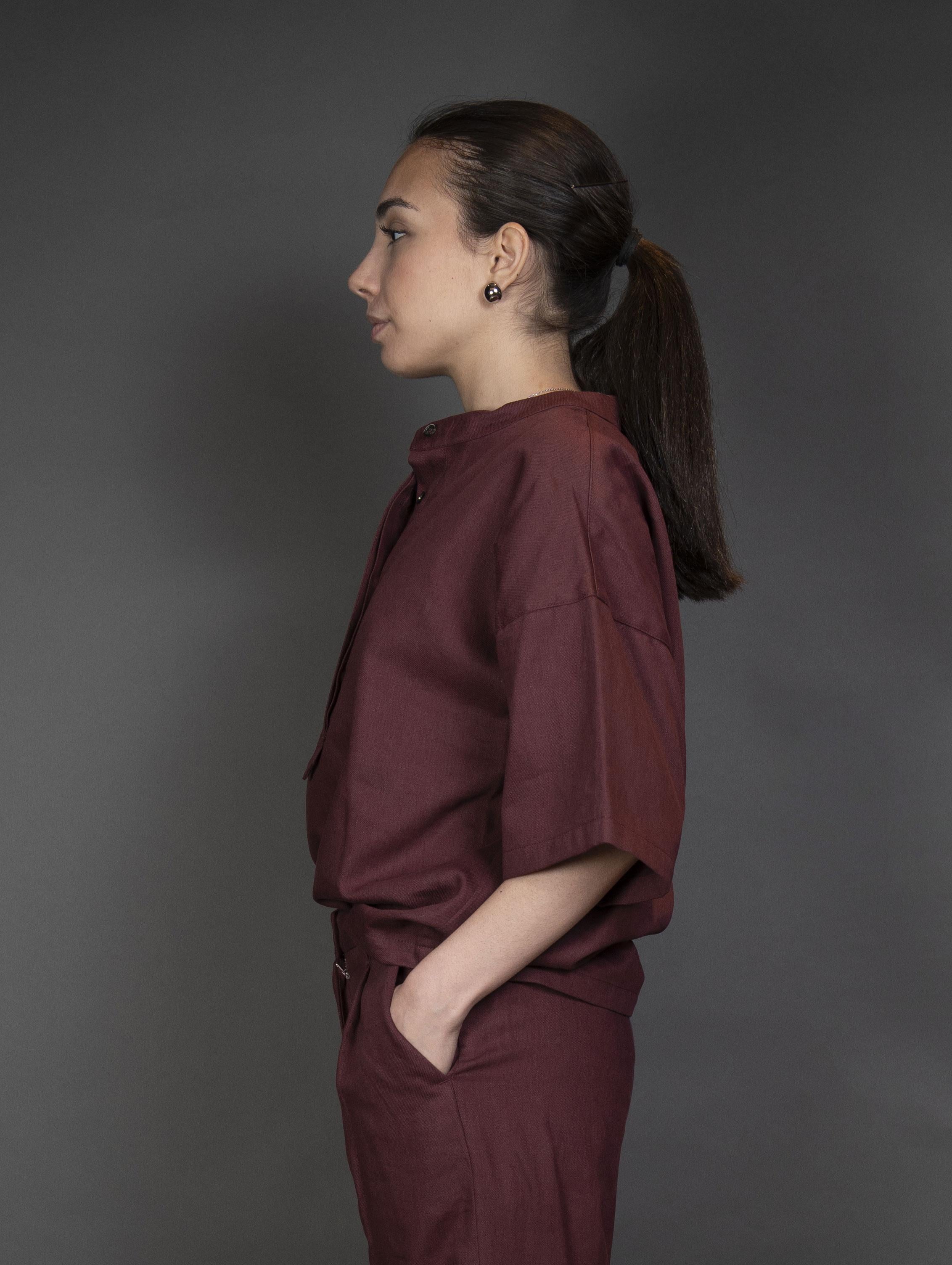 Blusa Nine in the Morning Donna Angela burgundy GL33 ANGELA.B NINE INTHE MORNING 