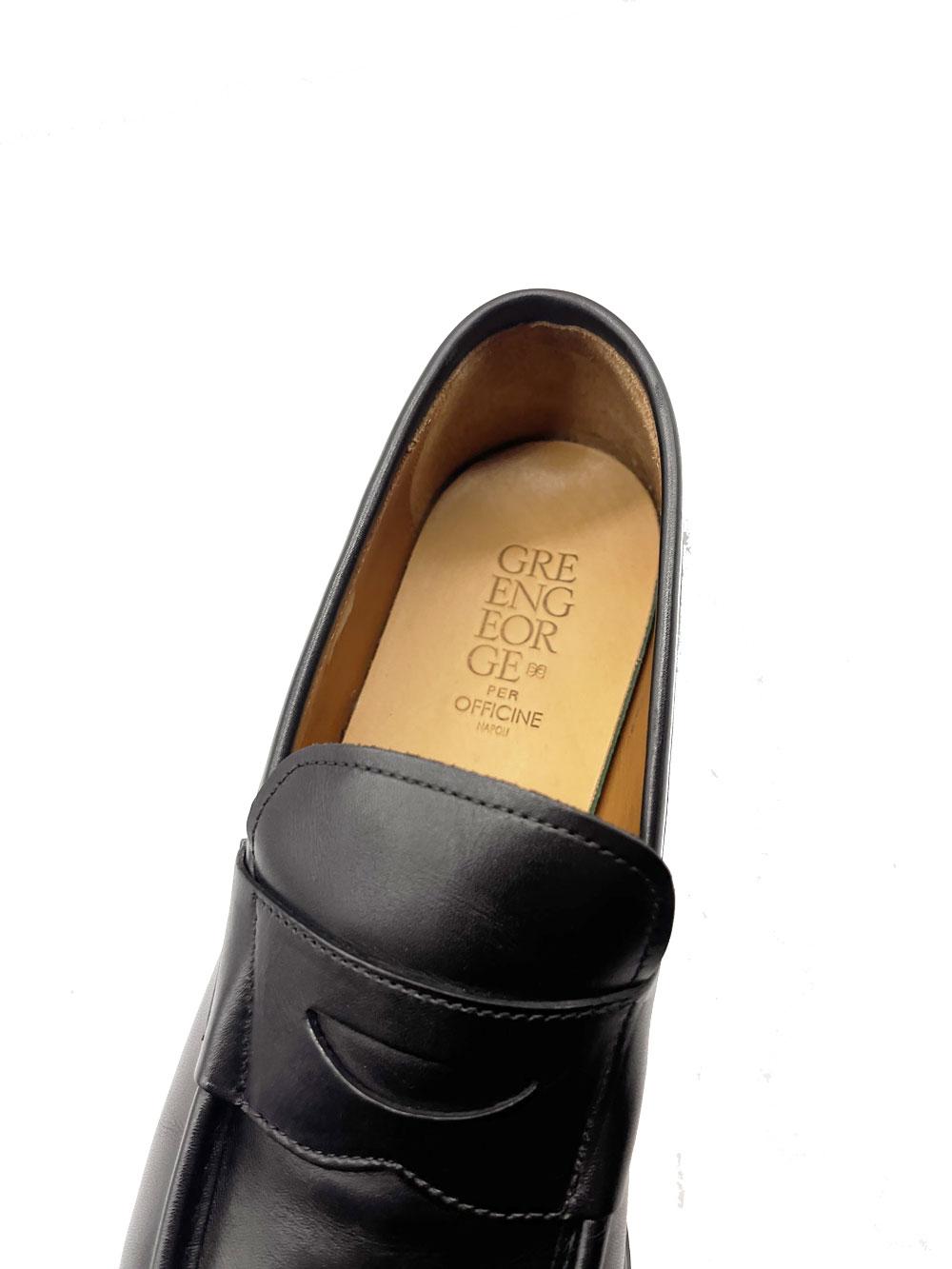 Mocassino Green George uomo 2068 Penny nero<BR/> 2068 PENNY DAINITE N GREEN GEORGE 