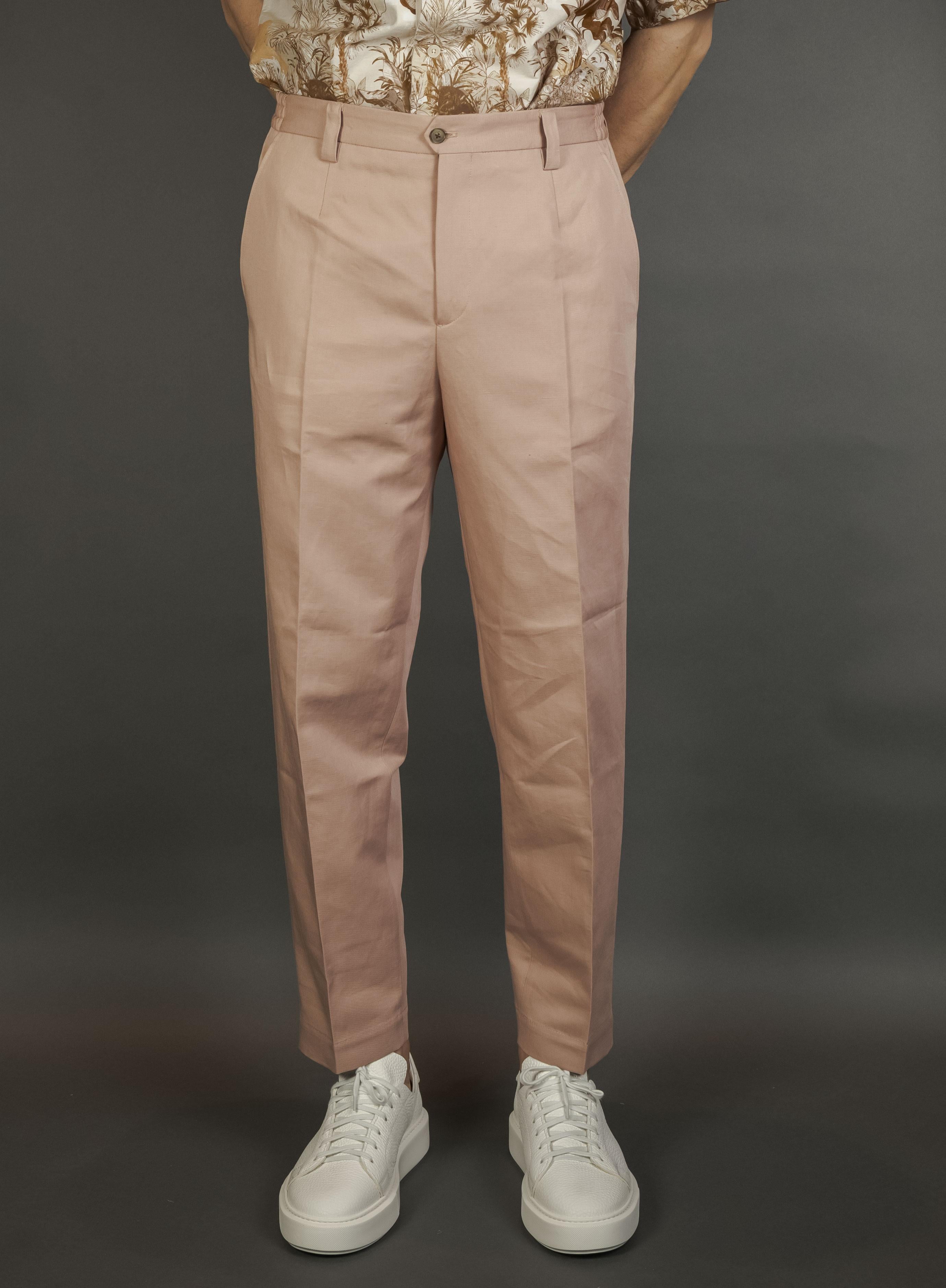 Pantalone Briglia uomo Portofinos rosa cipria PORTOFINOS 325050 069 ROSA CIPRIA BRIGLIA 