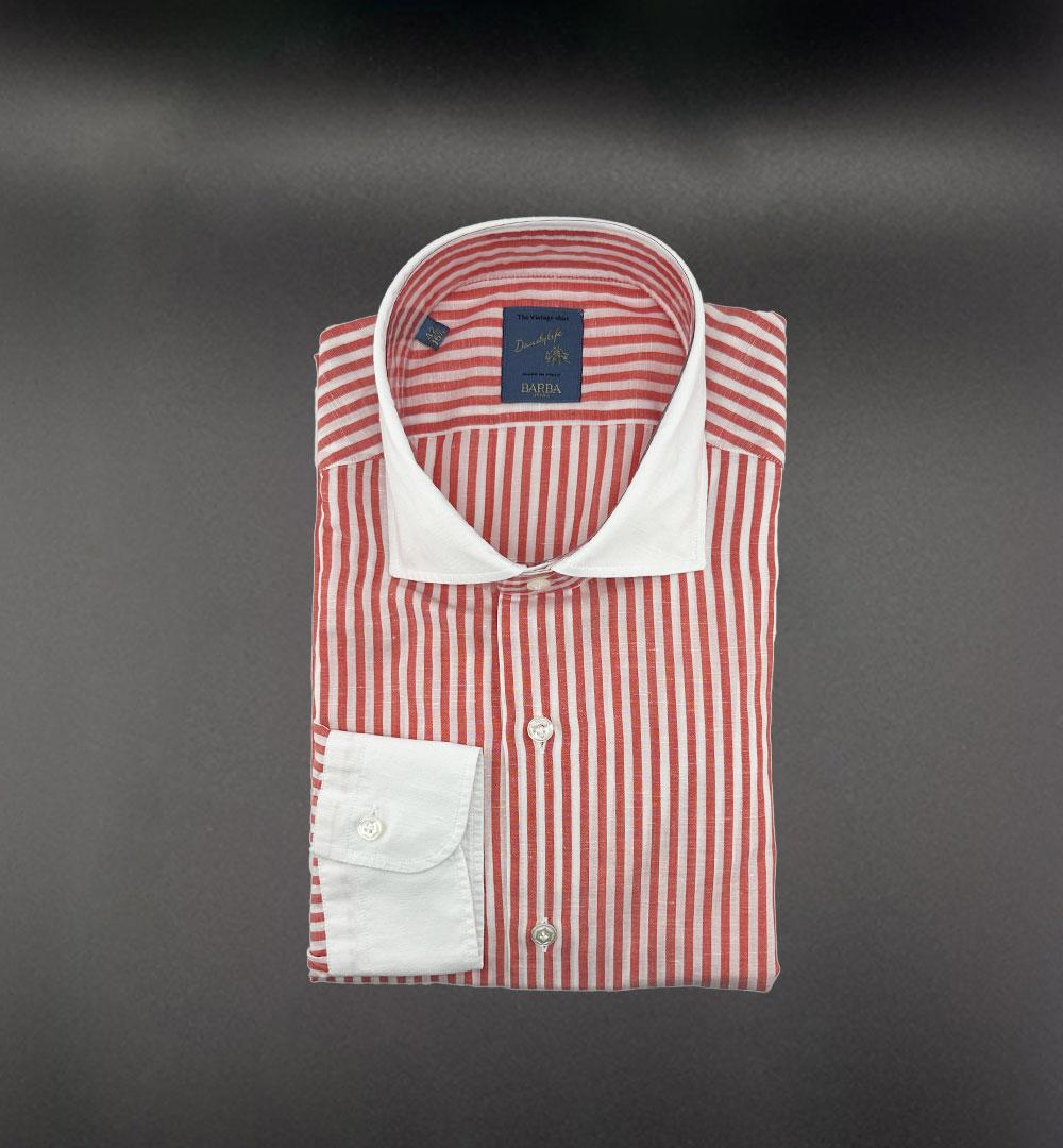 Camicia Barba uomo LIU13P014028 rossa LIU13P014028 005 R BARBA 