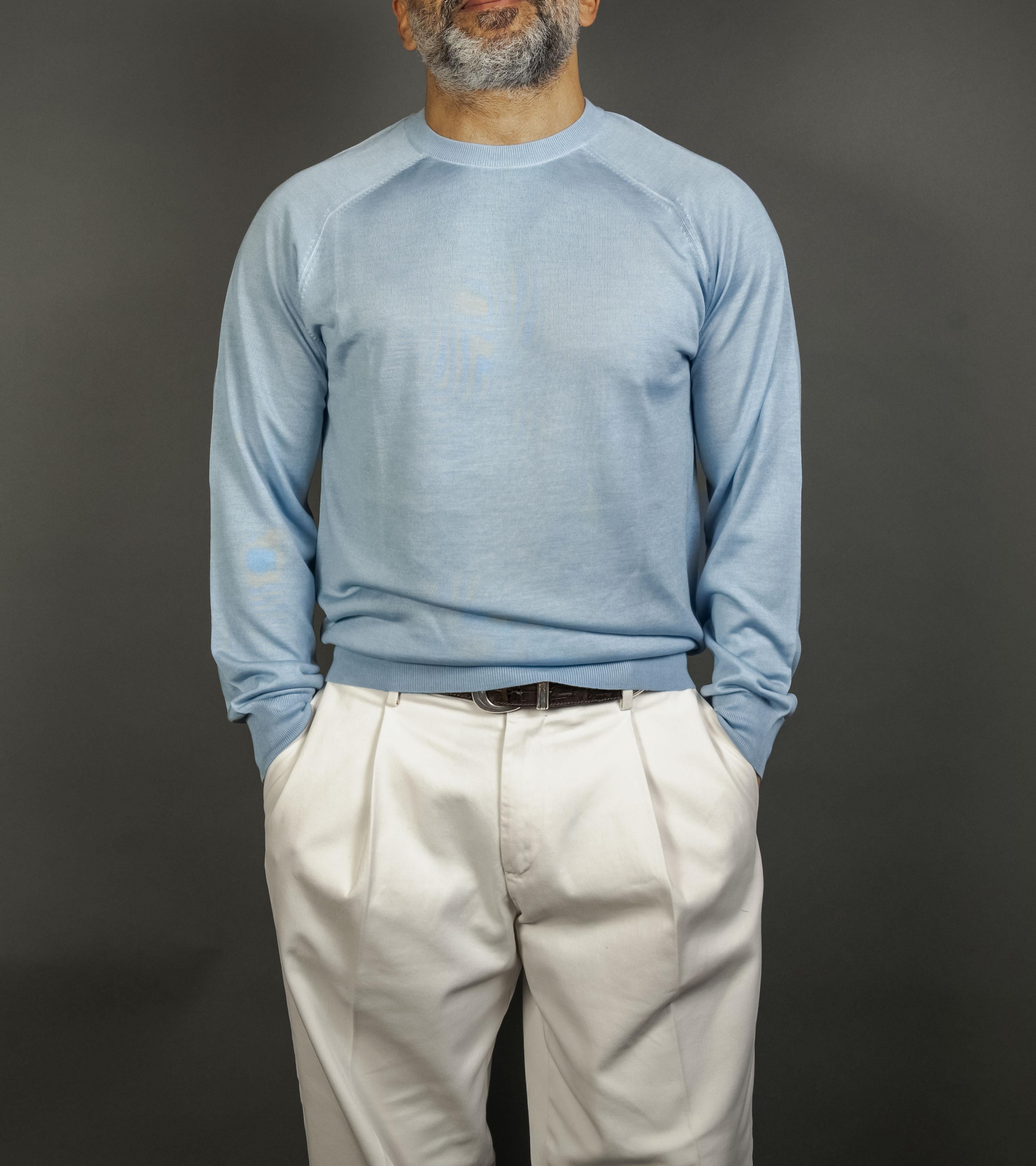 Girocollo Kangra uomo 1010 01 azzurro 1010 01 050 AZZURRO KANGRA 