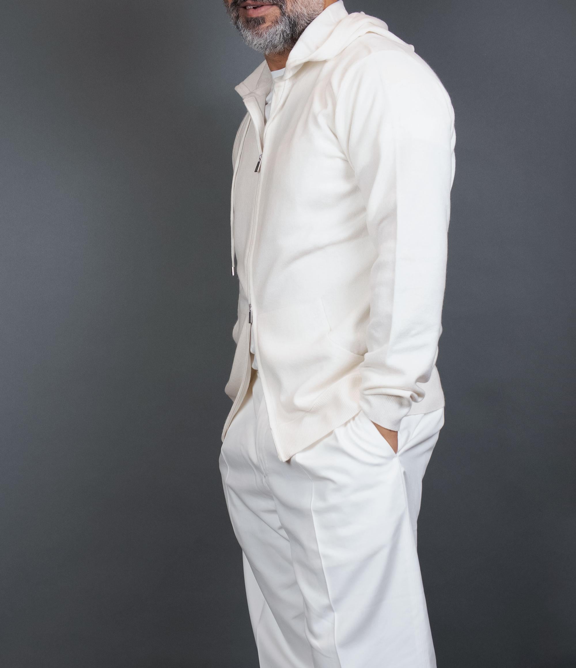 Cardigan Della Ciana uomo 18119 Bianco 18119 ECRU DELLA CIANA 