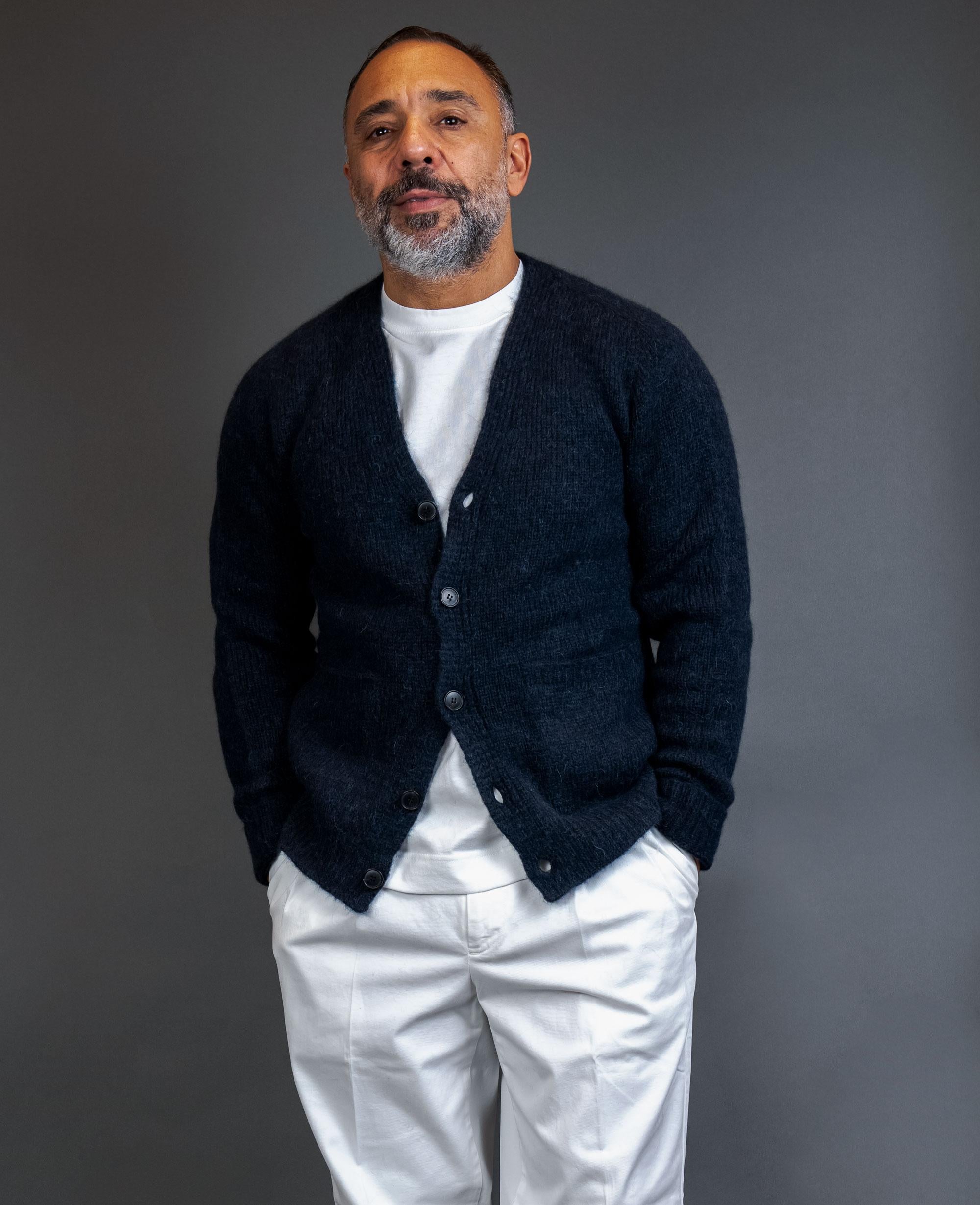 Cardigan OFFICINE uomo 30209 Blu 302 09 401 DEEP BLUE OFFICINE 