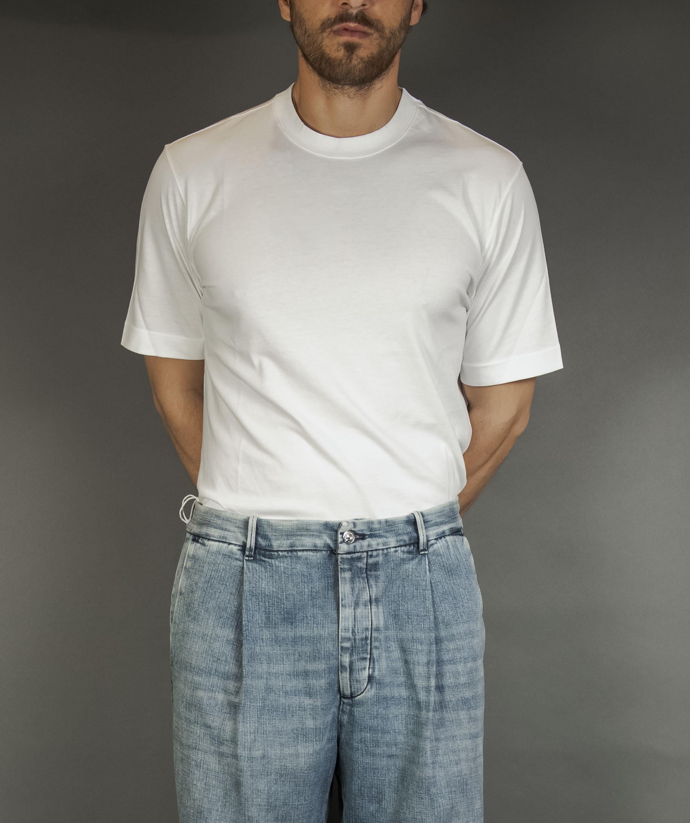 T-shirt Circolo uomo CN4727 bianca CN4727 OTTIC BIANCO CIRCOLO 