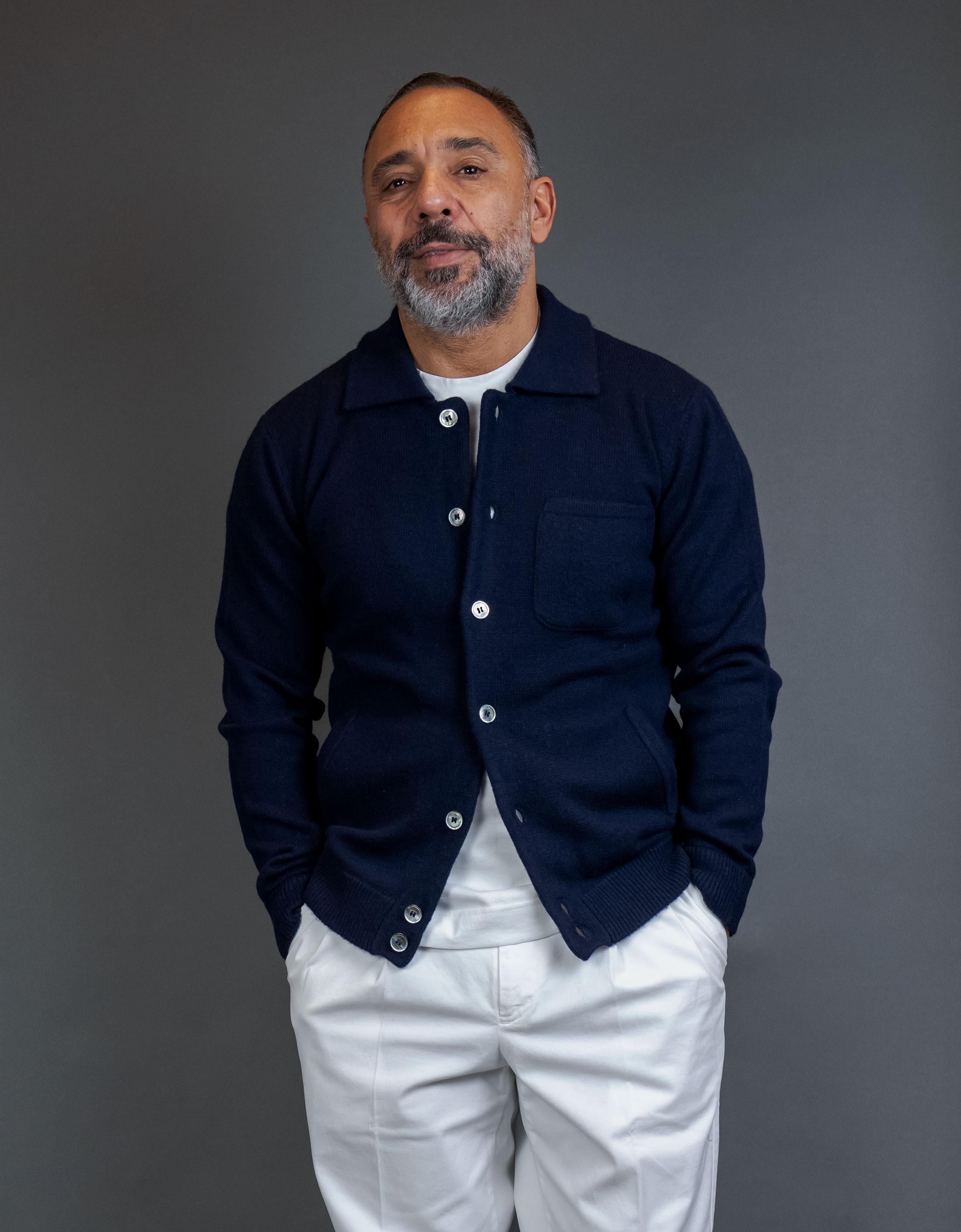 Cardigan Della Ciana uomo 18349 Blu 18349 NAVY Della Ciana 