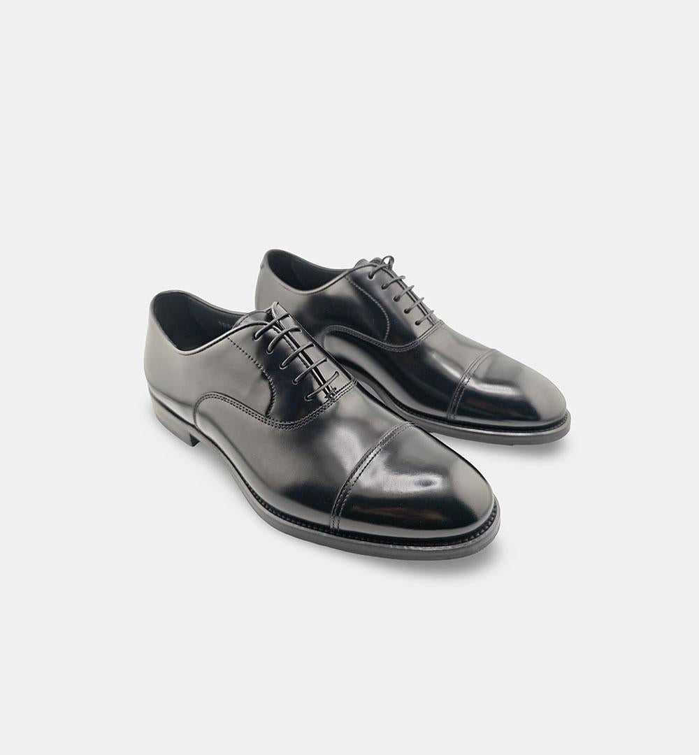 Oxford Doucal's uomo 1002 nera <BR/> 1002 N00 SPAZZOLATO DOUCAL'S 