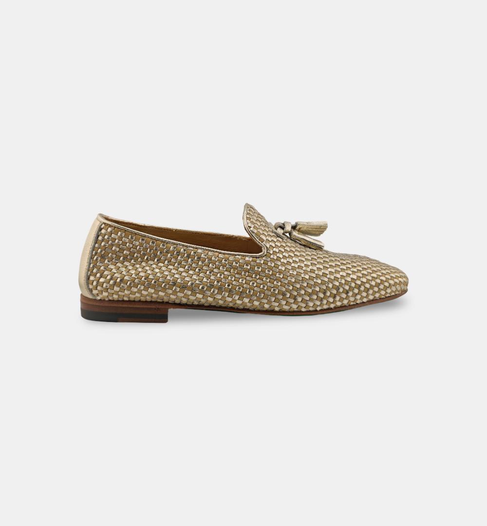 Mocassino Green George donna 268 oro 268 457 NAP.INTRECCIO GREEN GEORGE 