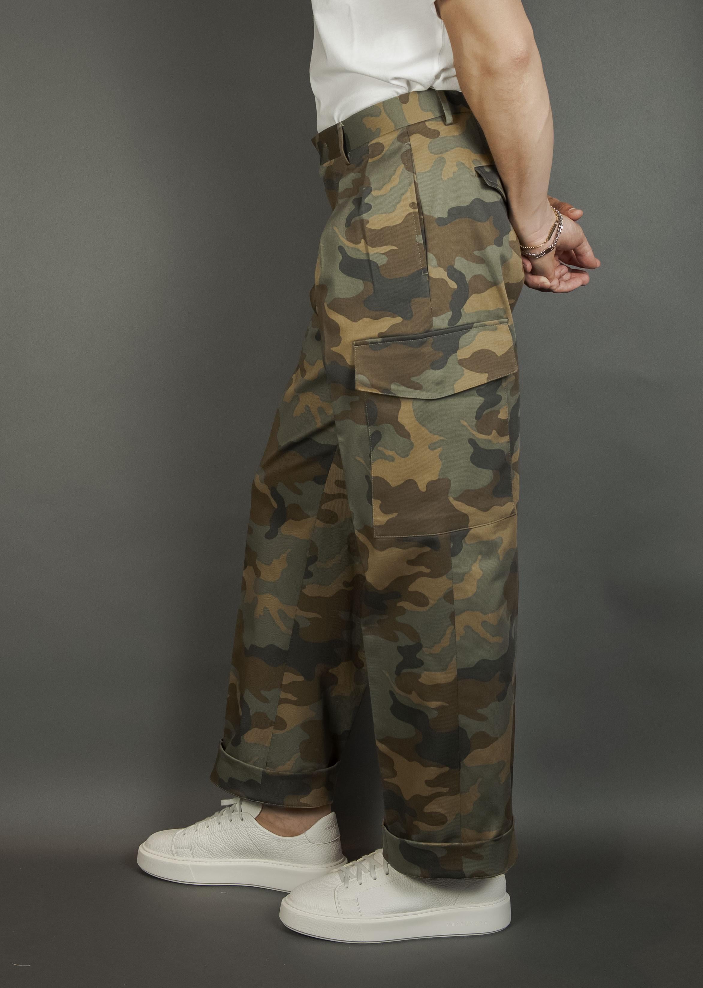 Pantalone Tagliatore uomo P Noble mimetico verde P-NOBLE24 TGT 870003 25E146 V1148 MIMETICO TAGLIATORE 