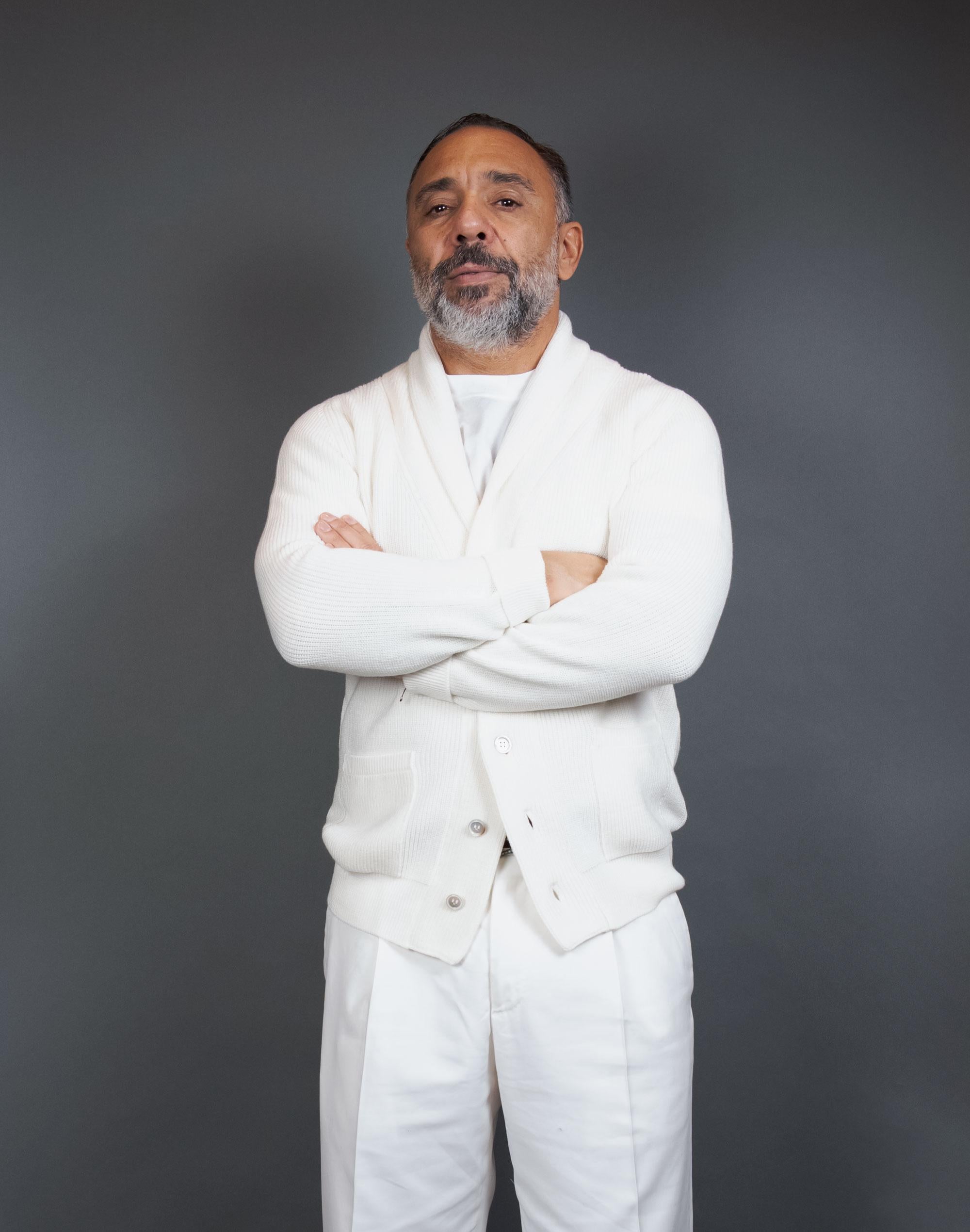 Cardigan SETTEFILI CASHMERE uomo 2CPE1CAST Bianco<BR/> 2CPE1CAST HU06 PANNA SETTEFILI CASHMERE 