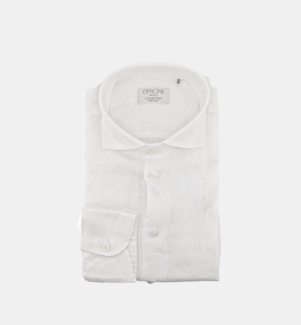 Camicia Officine uomo  B47189 bianca CAMICIA B4718 01 OFFICINE 