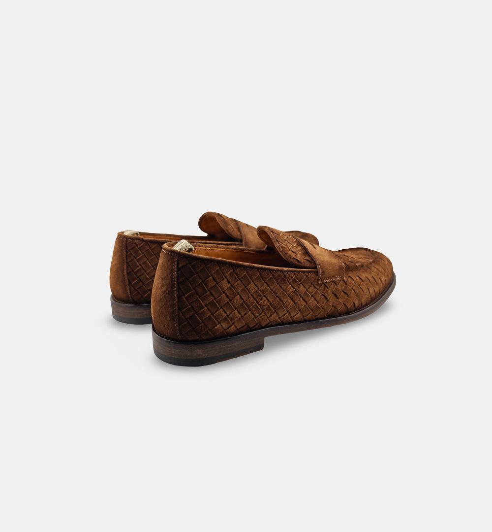 Mocassini OFFICINE CREATIVE uomo OPERA003 Tabacco OPERA/003 CUBANO INTRECCIO OFFICINE CREATIVE 