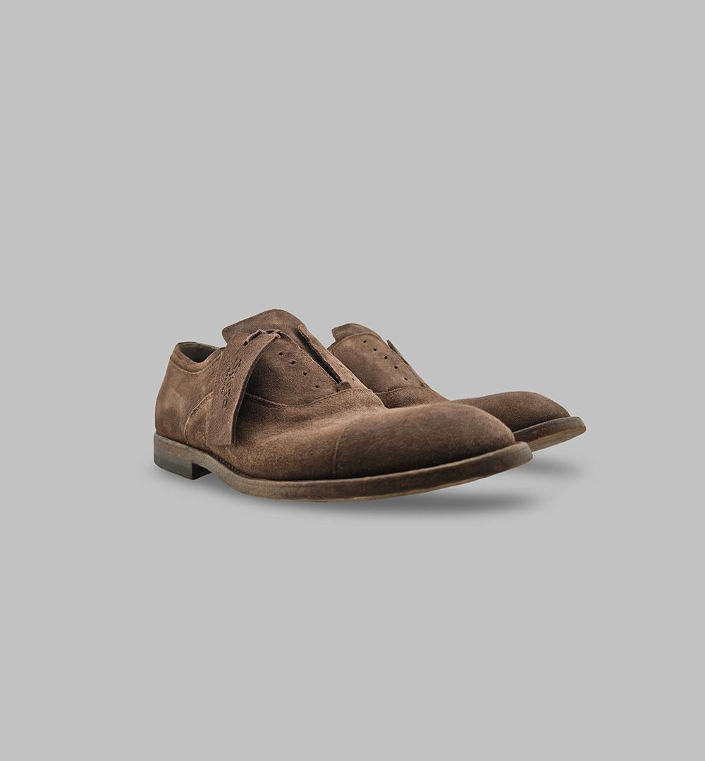 Slip on Shoto uomo 1133 367 Testa di moro<BR/> 1133 367 WASHED.T SHOTO 