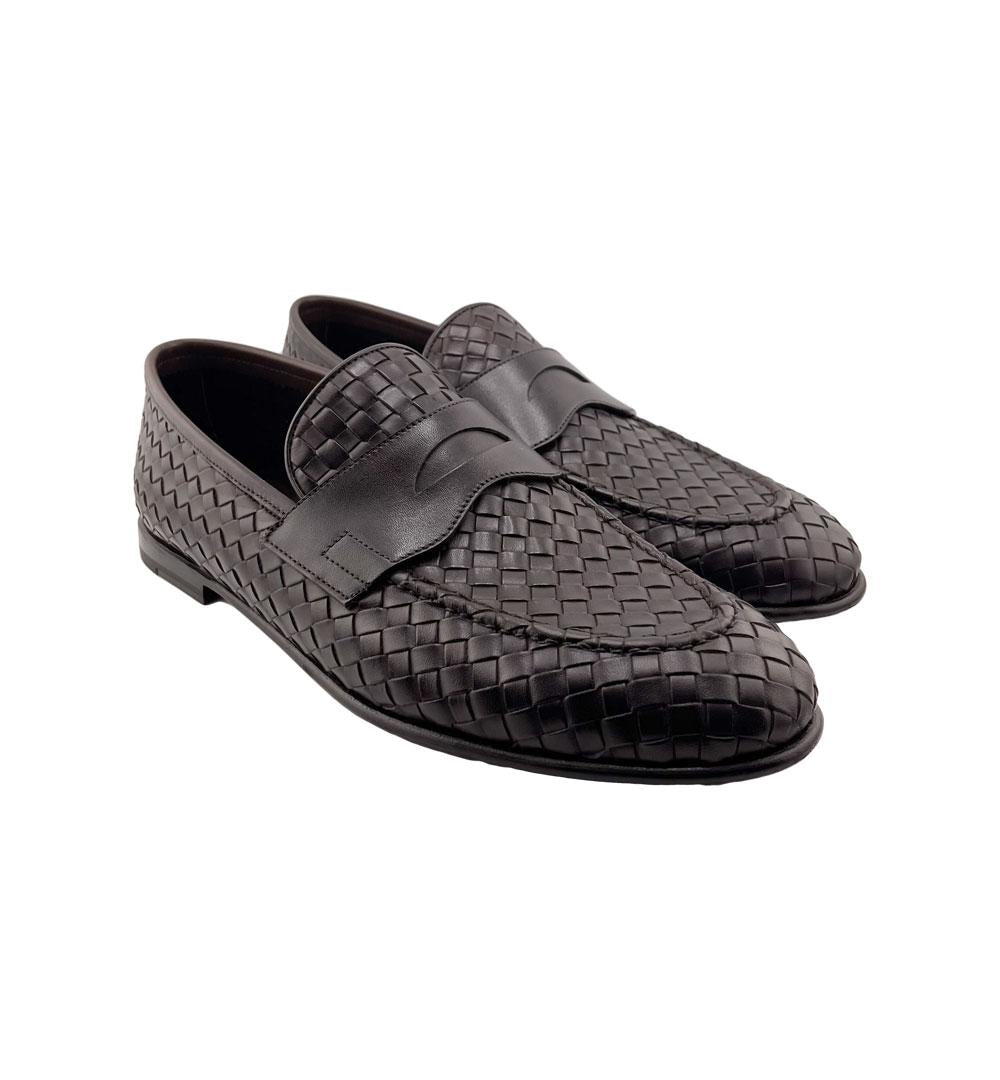 Mocassino Barrett uomo 231U040 1 caffè 231U040.1 PENNY.INTRECCIO BARRETT 