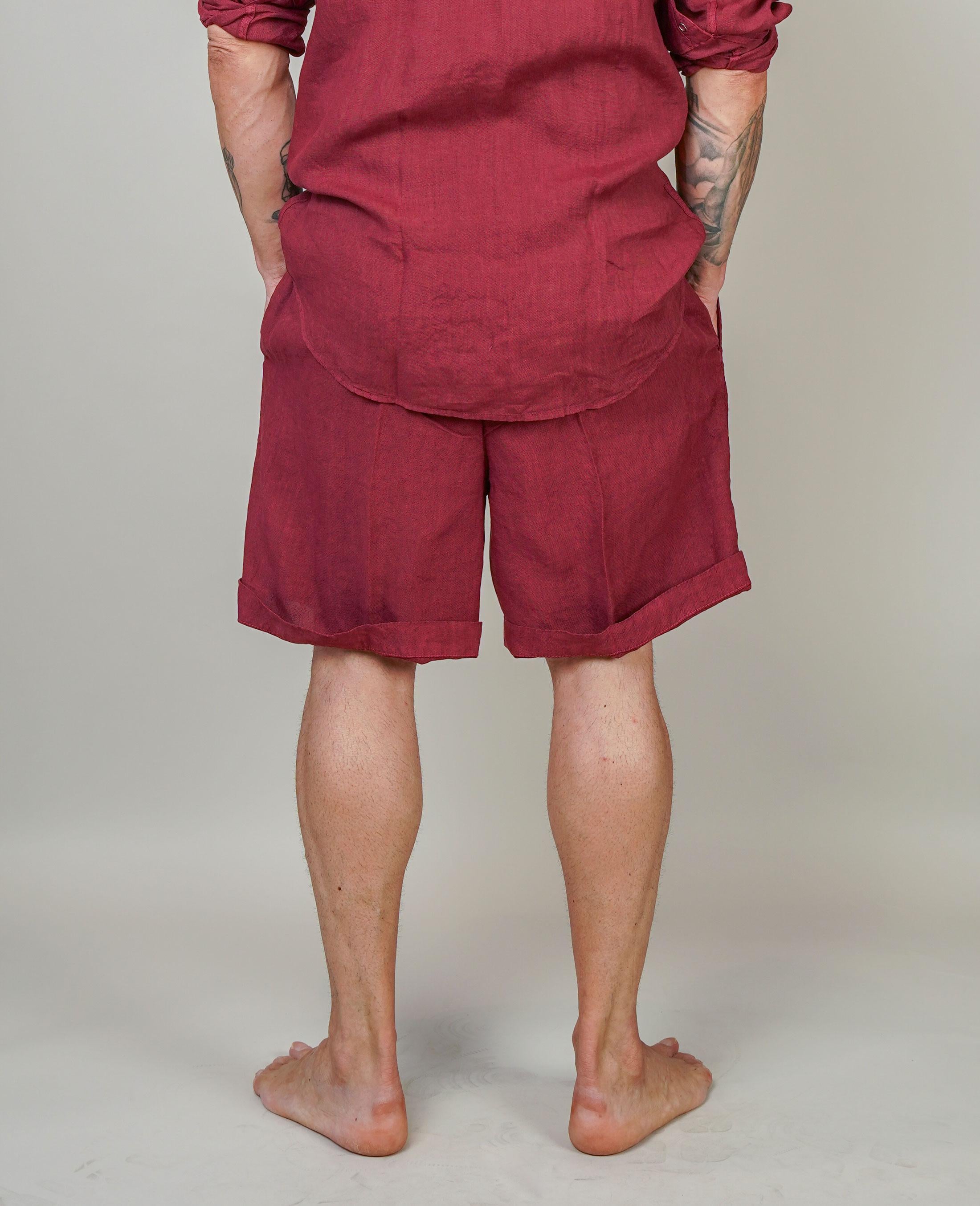 Bermuda Inlinum uomo Pajama rosso PAJAMA CORTO CIL20 ROSSO INLINUM 